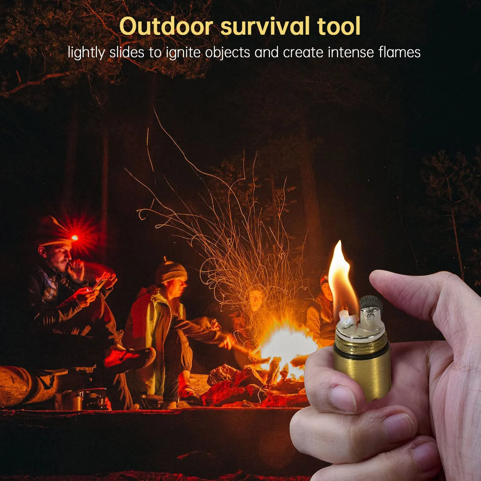 Zestaw narzędzi survivalowych! Mini brzytwa, mini lampa naftowa, narzędzia kempingowe i turystyczne, odpowiednie do aktywności na świeżym powietrzu.