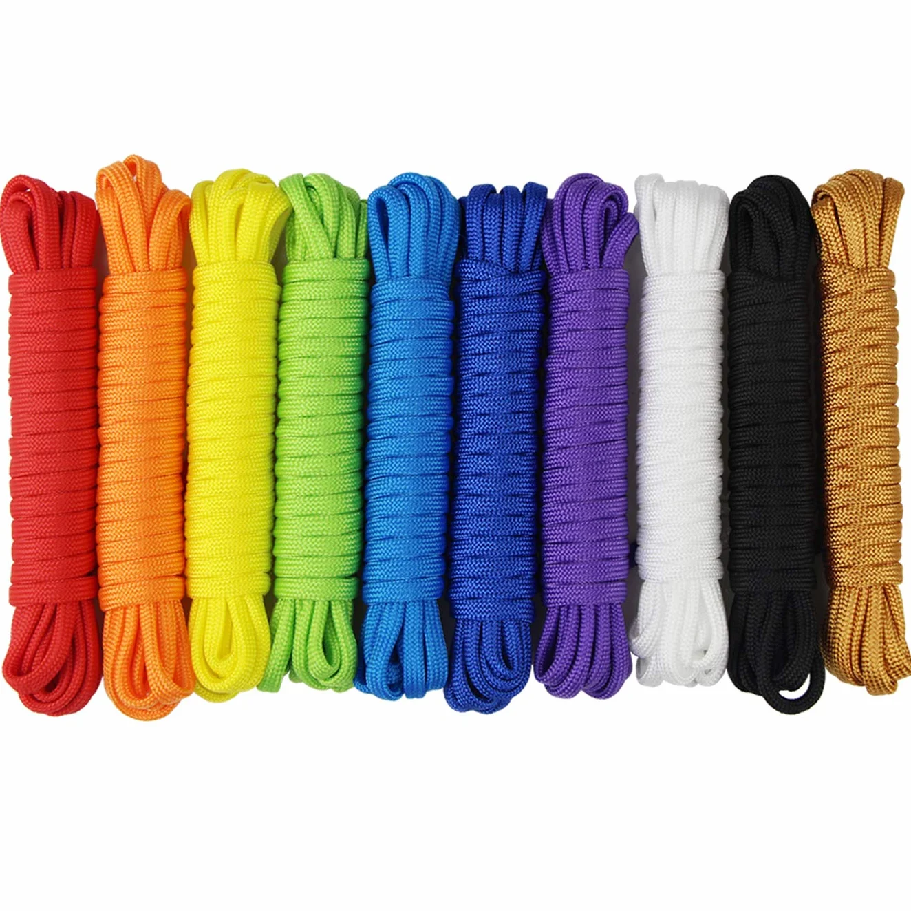 Bransoletki paracord 10 szt. linka 7-żyłowa nylonowa do survivalu kemping