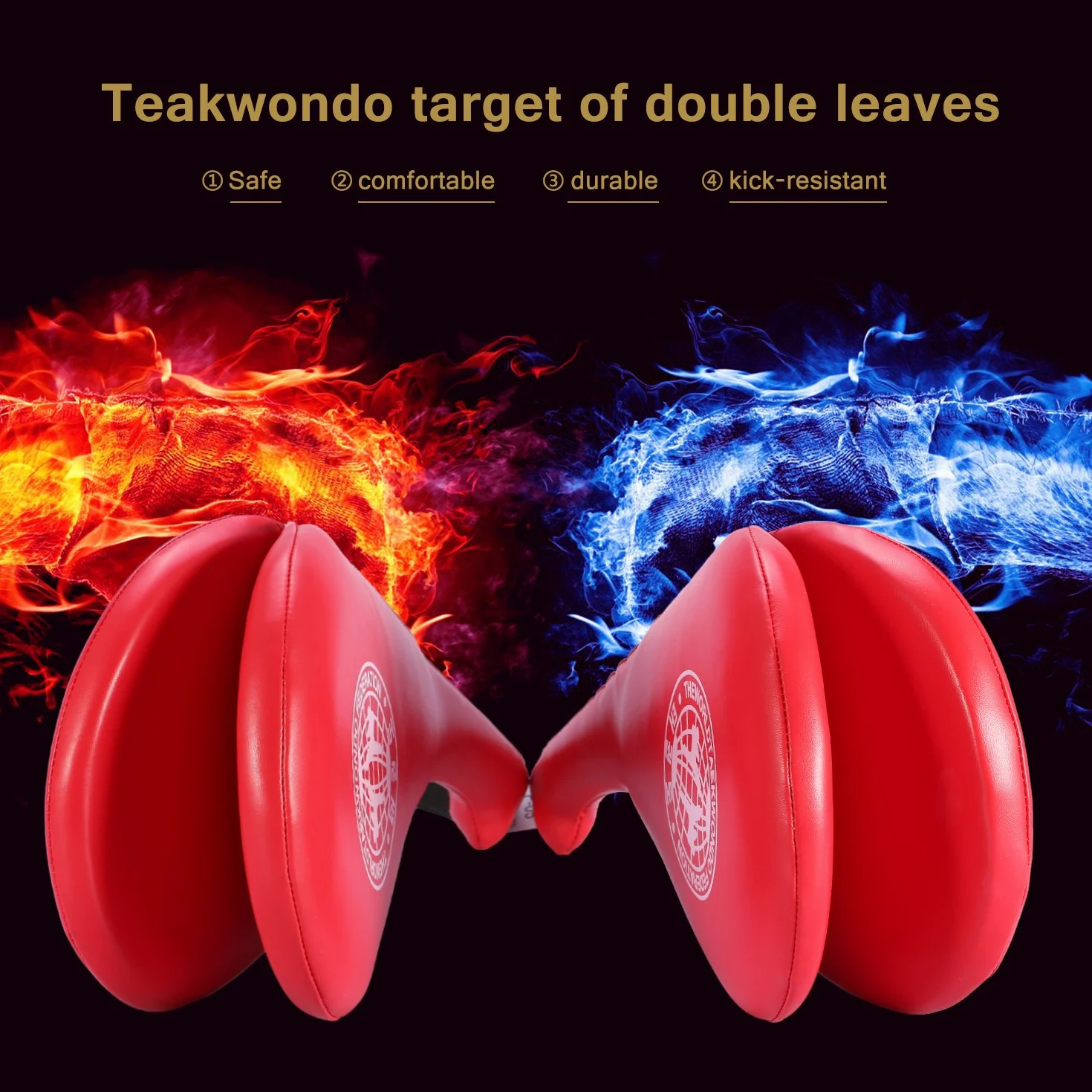 Taekwondo Pad Pads Trwały Pad Trening Boks Sztuki walki Taekwondo Karate Kickboxing Kickboxing Praktyka padów (czerwony)