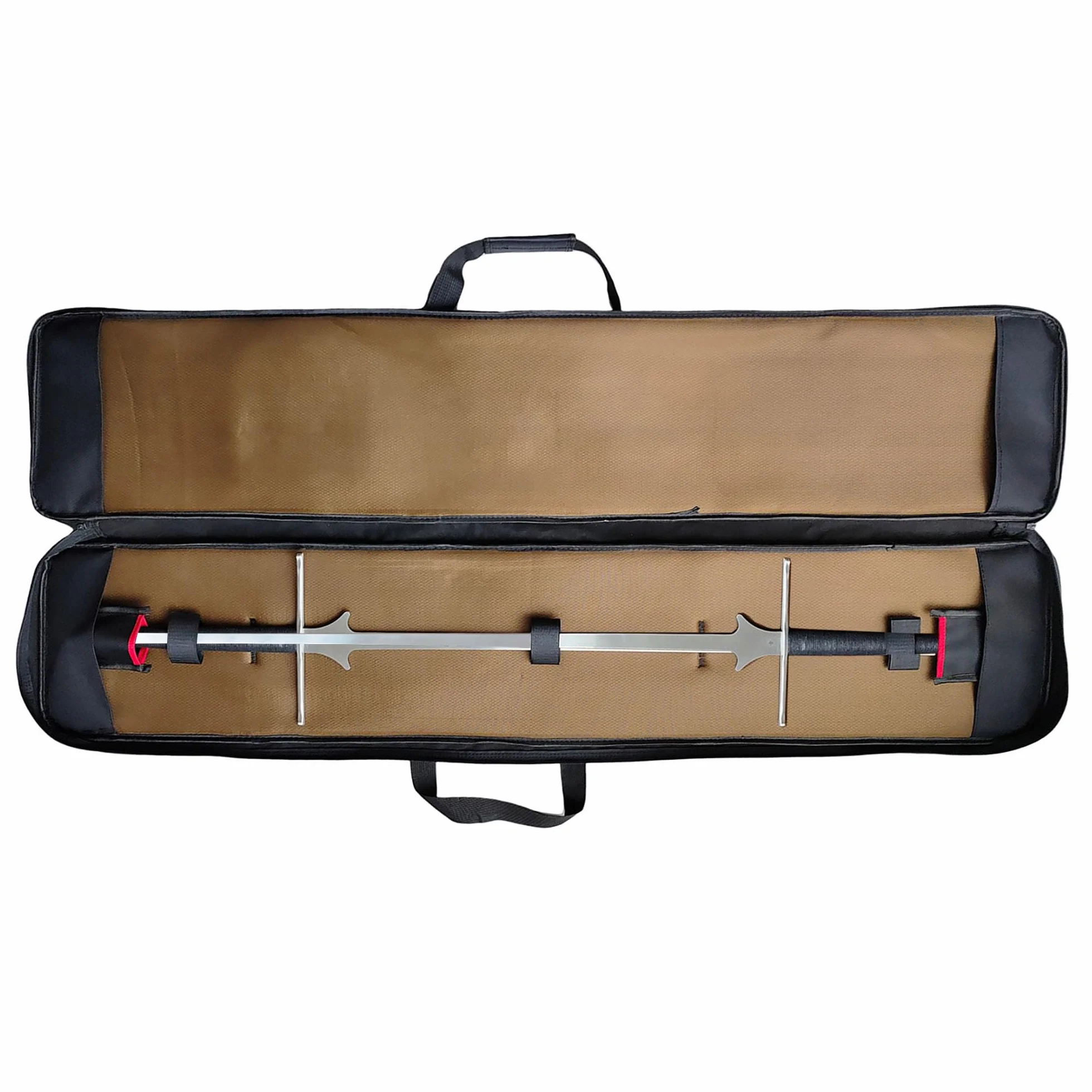 LEONARK HEMA Bag 142 cm – plecak ochronny z podwójnym uchwytem, tkanina Oxford 1680D, mieści 2 miecze, kieszeń na akcesoria, przezroczysta kieszeń na karty, czarna