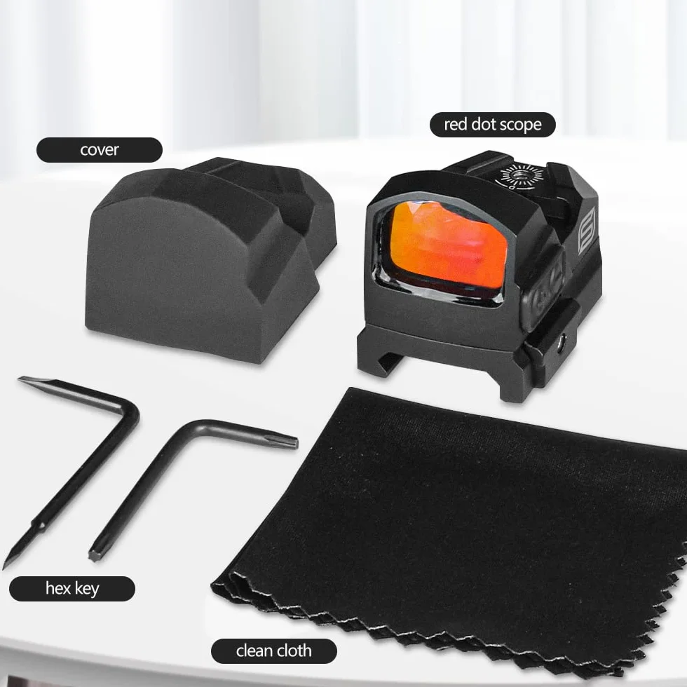 SPINA OPTICS Celownik kolimatorowy LH-24 Tactical 1x24x17 widok czerwona kropka red dot 3MOA luneta optyczna do Airsoft