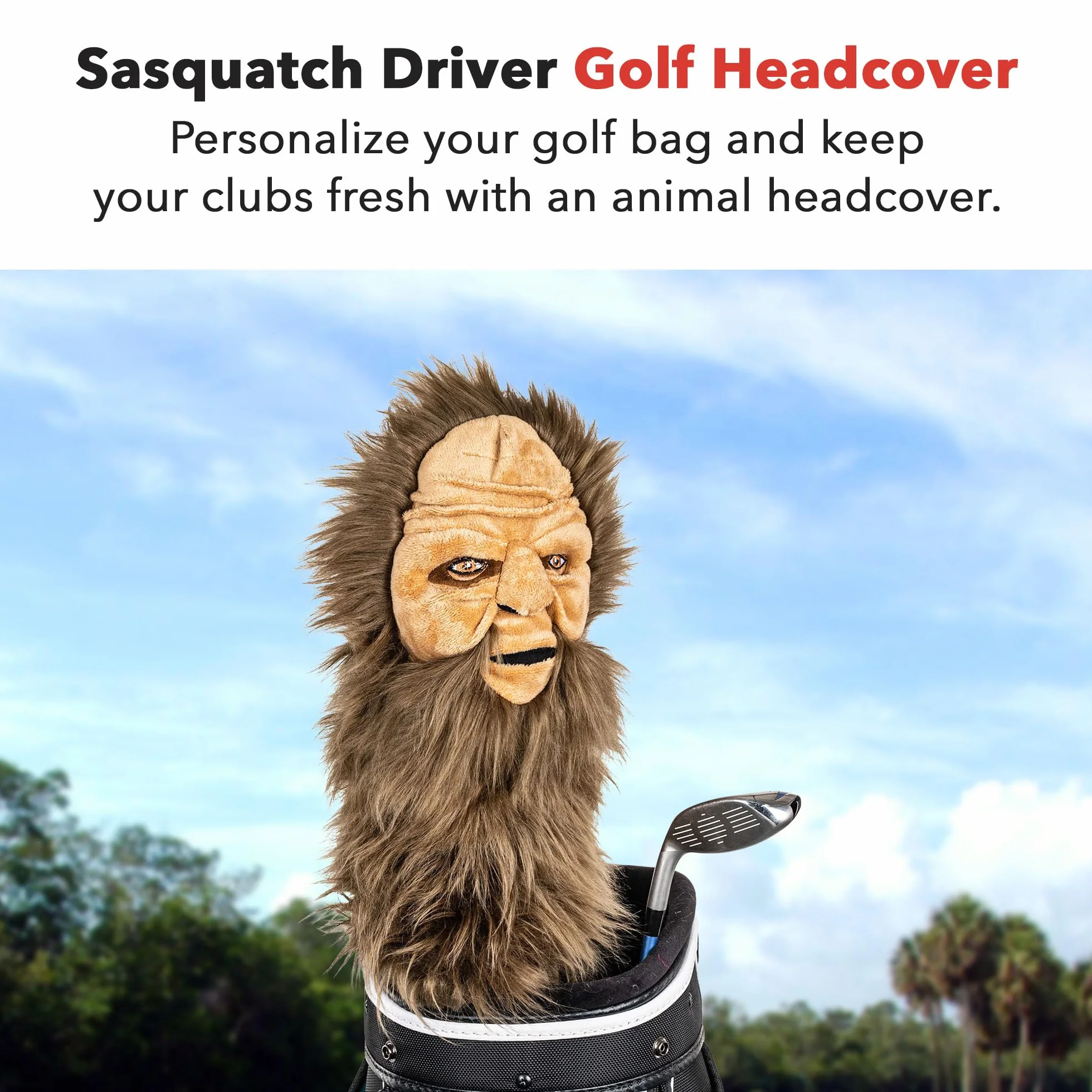 Daphne's BigFoot Headcover Driver, wielokolorowy, jeden rozmiar