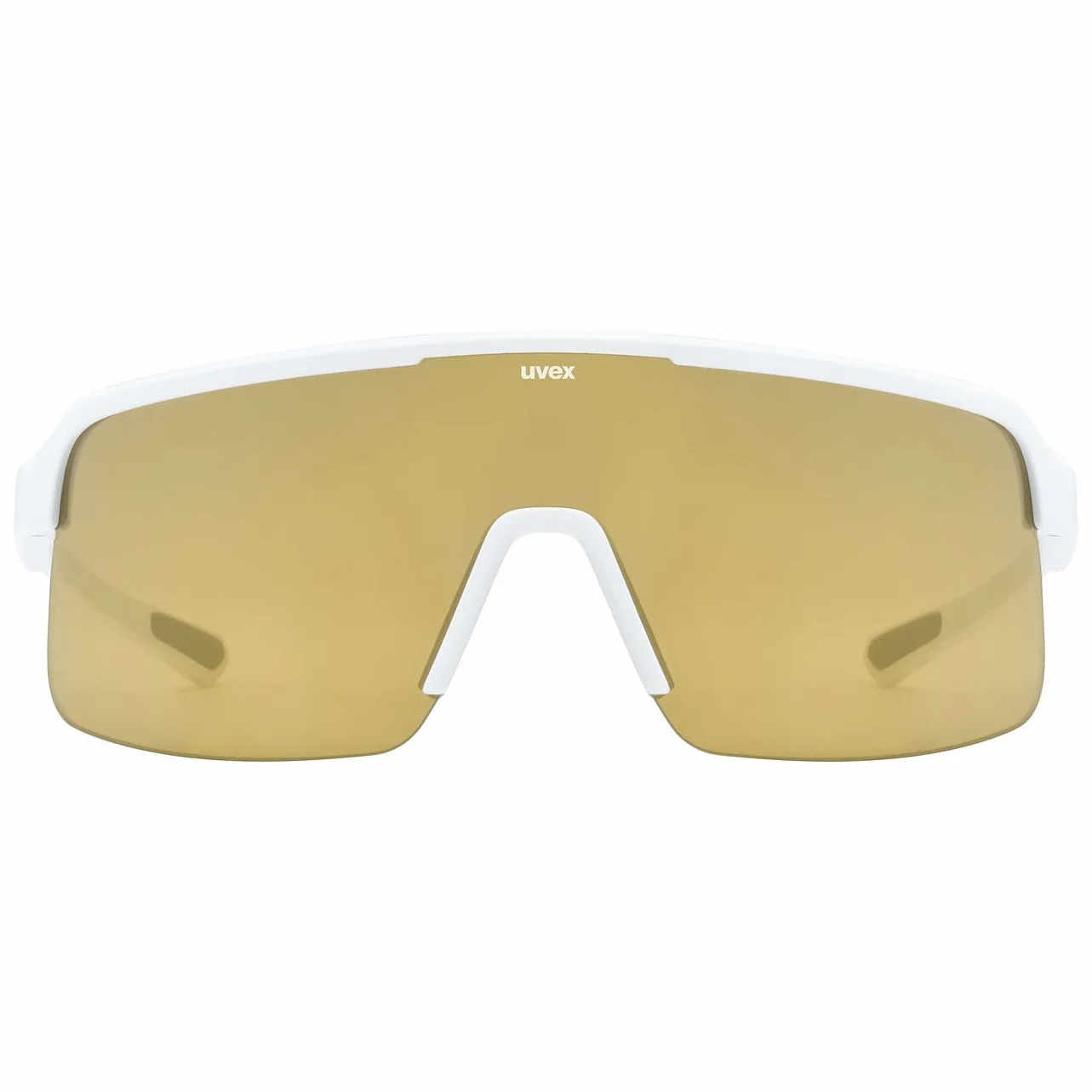 uvex okulary sportowe white matt gold mirror one size