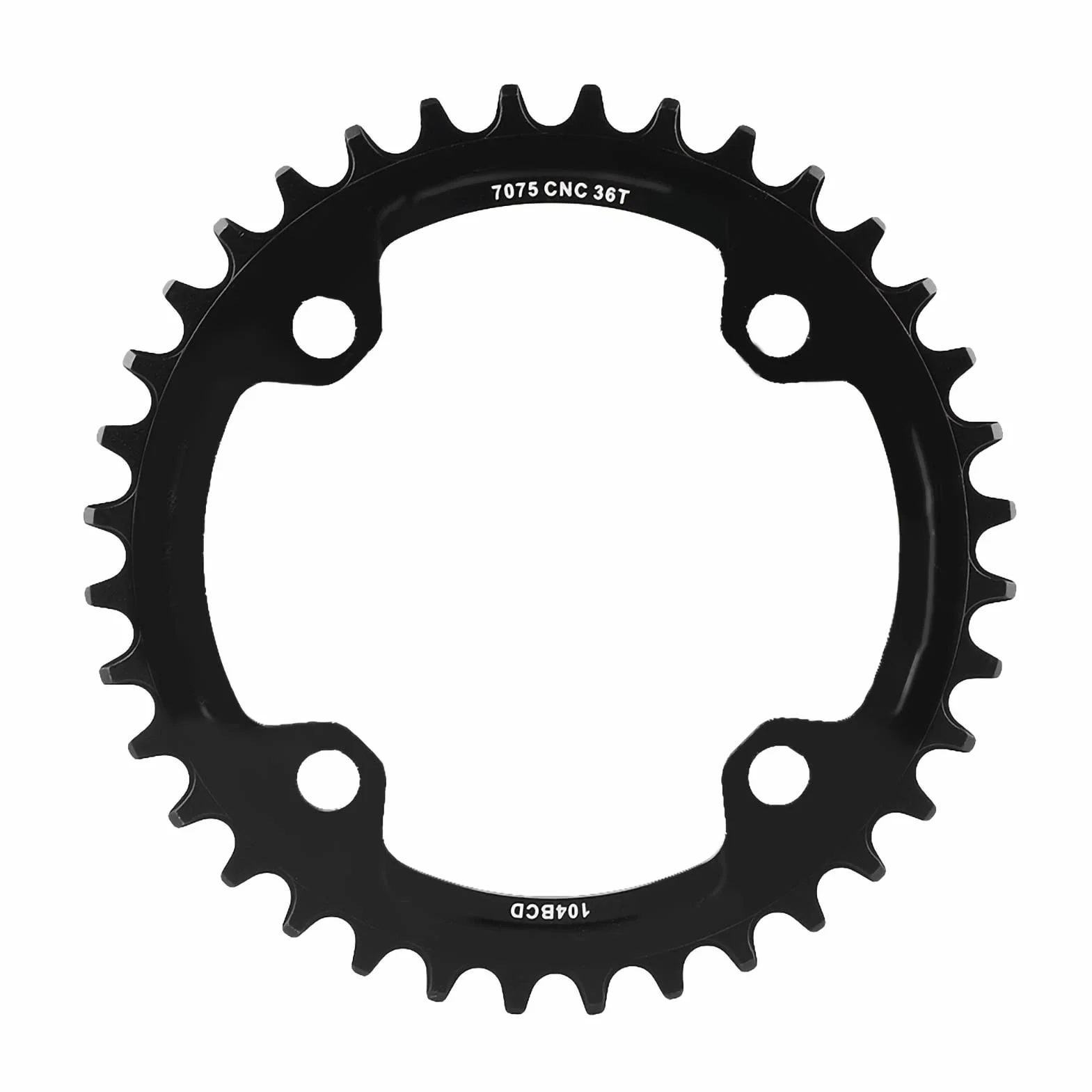 Alomejor Pojedynczy łańcuch rowerowy Pierścień 32T 34T 36T 38T 104 mm BCD pojedynczy pierścień łańcuchowy do większości rowerów szosowych BMX