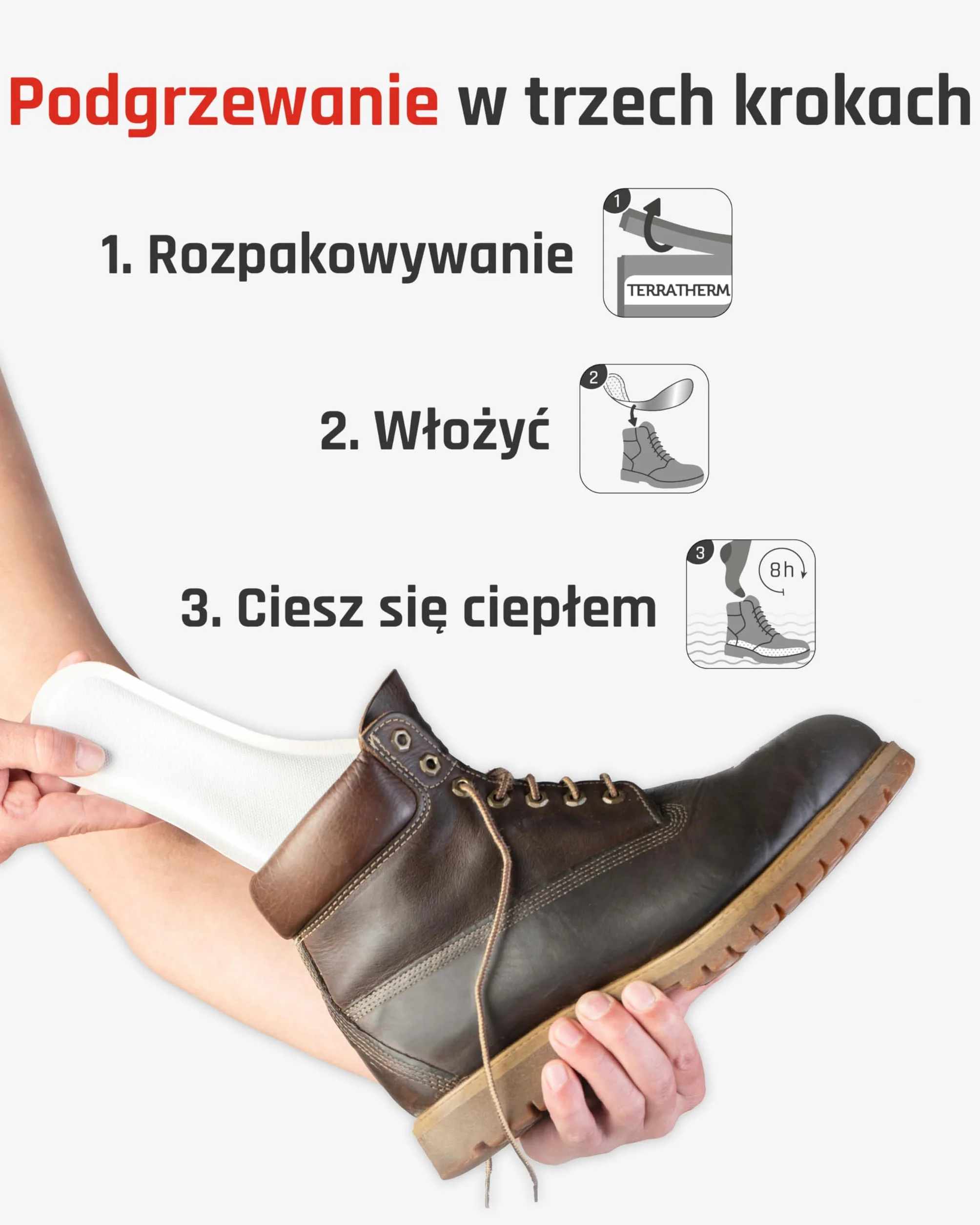 Ciepłe wkładki do butów – 5, 10 lub 30 par – ocieplaczy na podeszwę, 100% naturalne ciepło, ocieplacze stóp, wkładki oraz ocieplacze do butów, na 8h ciepłe stopy, ciepłe wkładki do butów