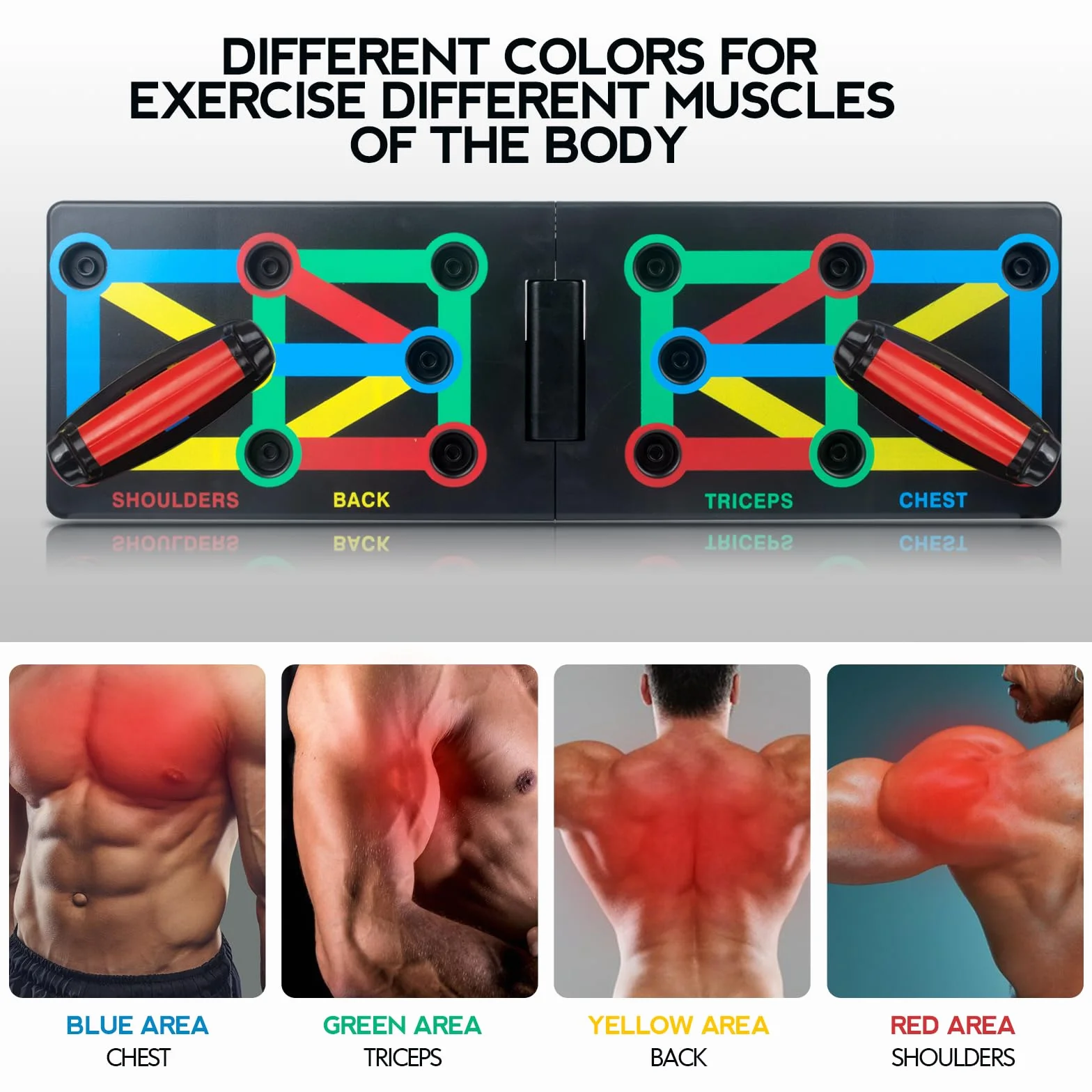 Push Up Board Foldable 12 in 1 Press Up Boards Fitness Gym Muscle Strength Push-Up Stand, Przenośny sprzęt sportowy dla mężczyzn, kobiet, ćwiczeń domowych