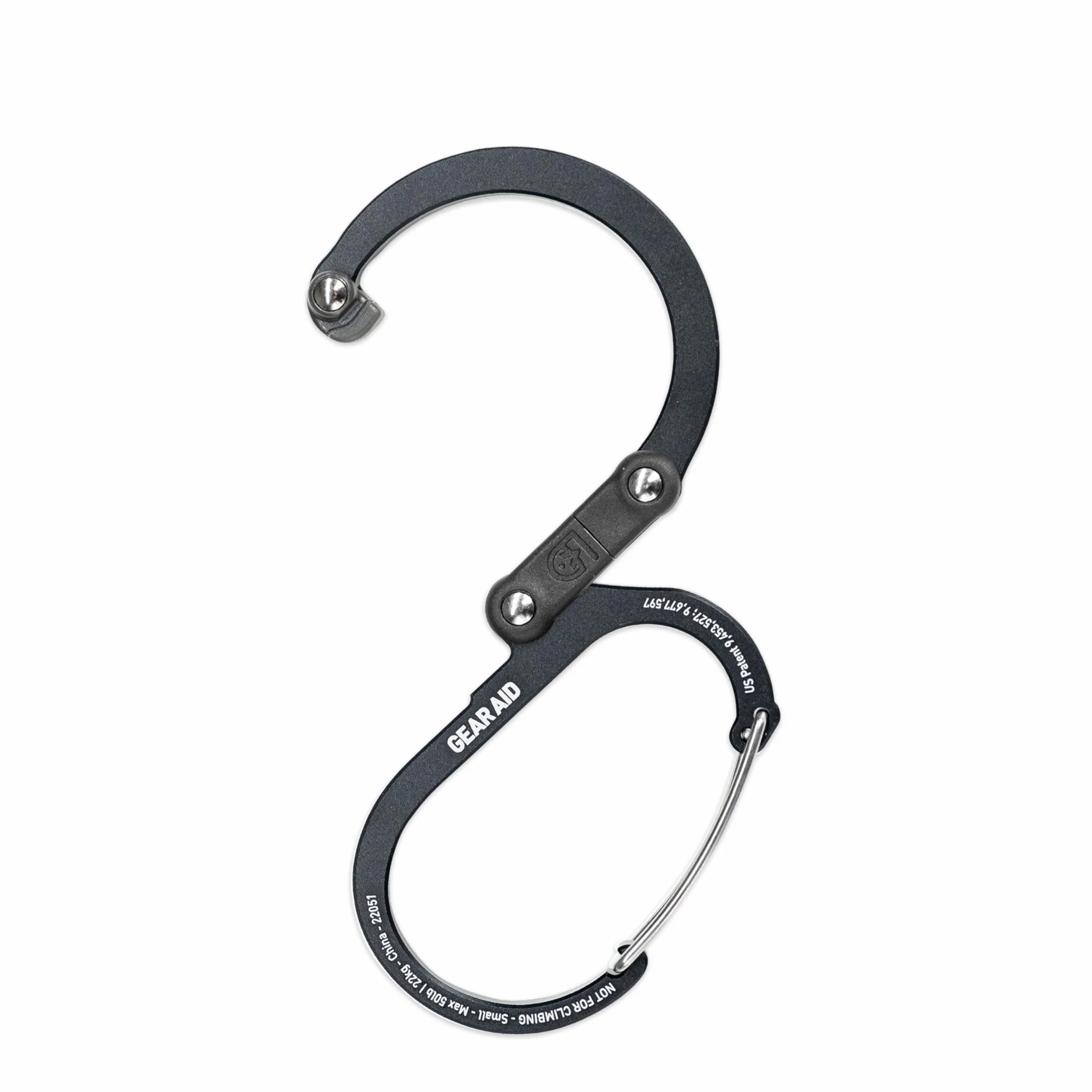GEAR AID HEROCLIP (mały) karabińczyk i klips do zawieszenia toreb, portmonetek, latarni, wózków dziecięcych, narzędzi, kasków, butelek z wodą i wielu innych