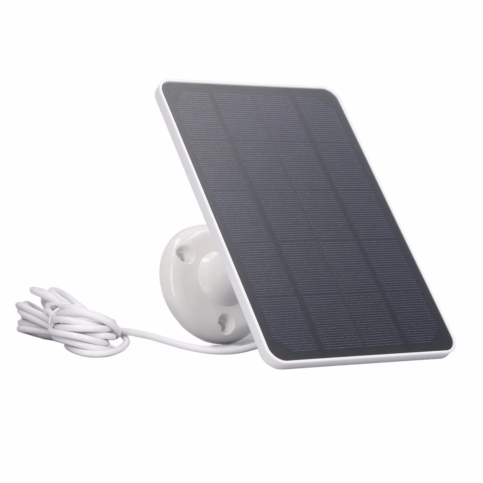 10W Zestaw Paneli Słonecznych Micro USB ładowanie Kamery Panel Słoneczny Wysokowydajna ładowarka do Zewnętrznego Kempingu RV Trip (Biały)