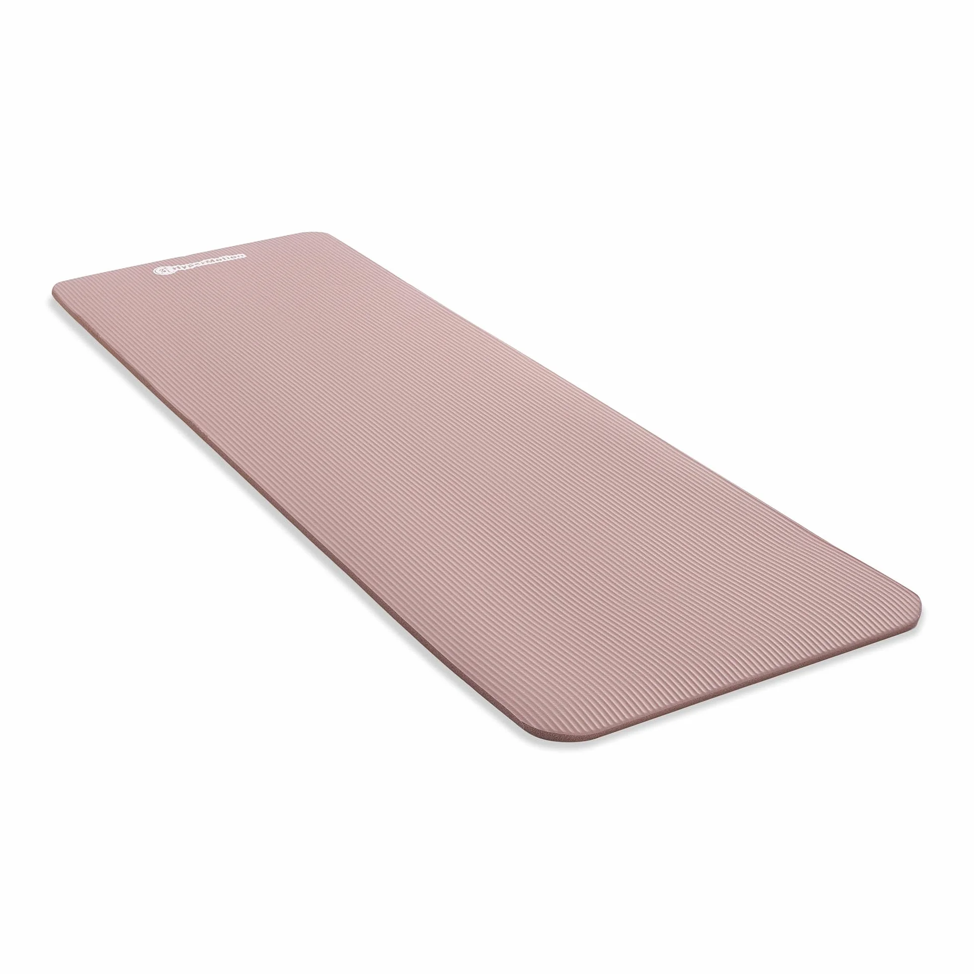 HyperMotion Mata do Ćwiczeń Fitness i Jogi NBR 183x61x1,5 cm Brudny Róż, Antypoślizgowa 15 mm, z Paskiem do Ćwiczeń i Przenoszenia, Gruba Mata do Jogi, Pilates i Stretchingu