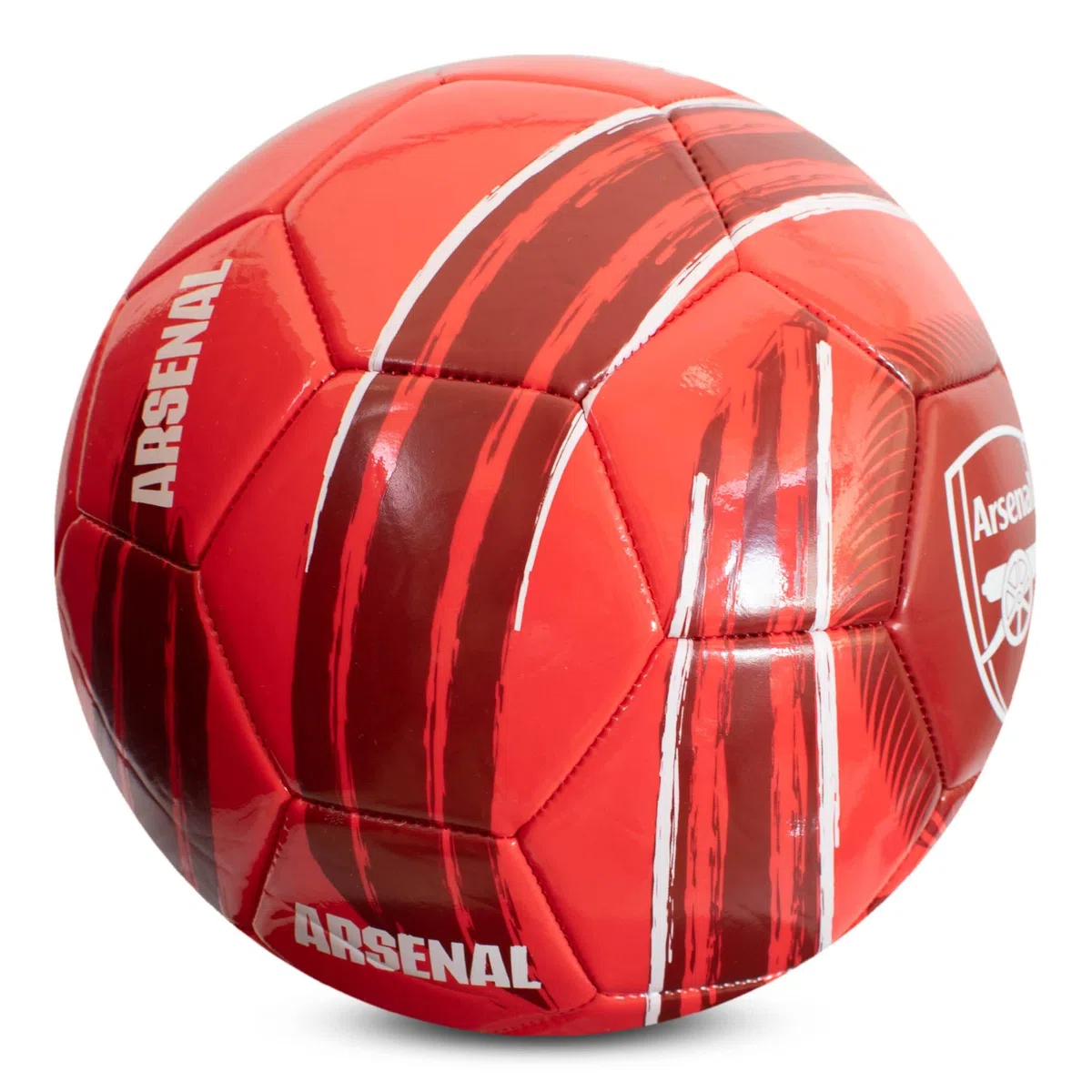 Hy-Pro Oficjalnie licencjonowana piłka nożna Arsenal F.C. Cyclone | rozmiar 5, strzelcy, trening, mecz, towar, kolekcjonerska dla dzieci i dorosłych, czerwona