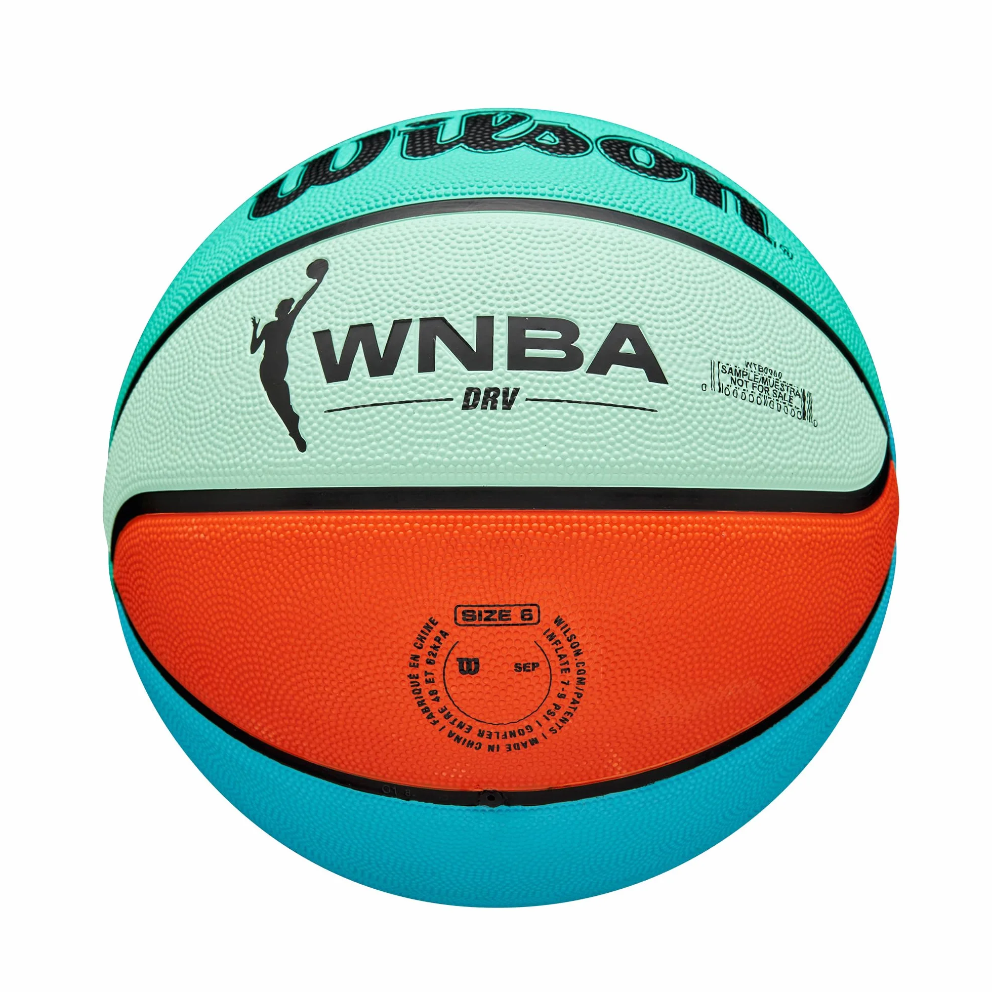 Wilson WNBA DRV koszykówka outdoorowa pomarańczowa turkusowa 6