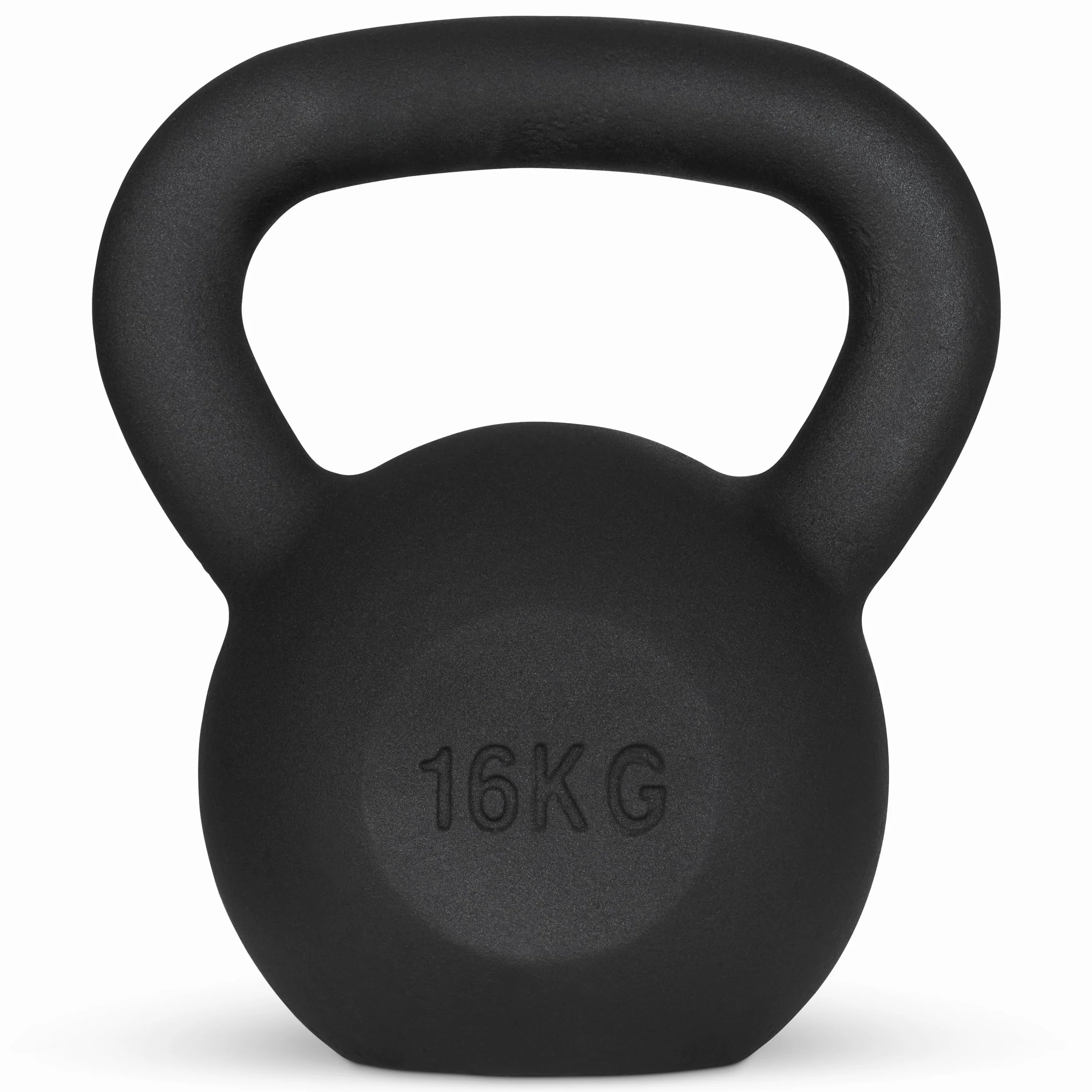 Athlyt Kettlebell żeliwny, 16 kg, czarny