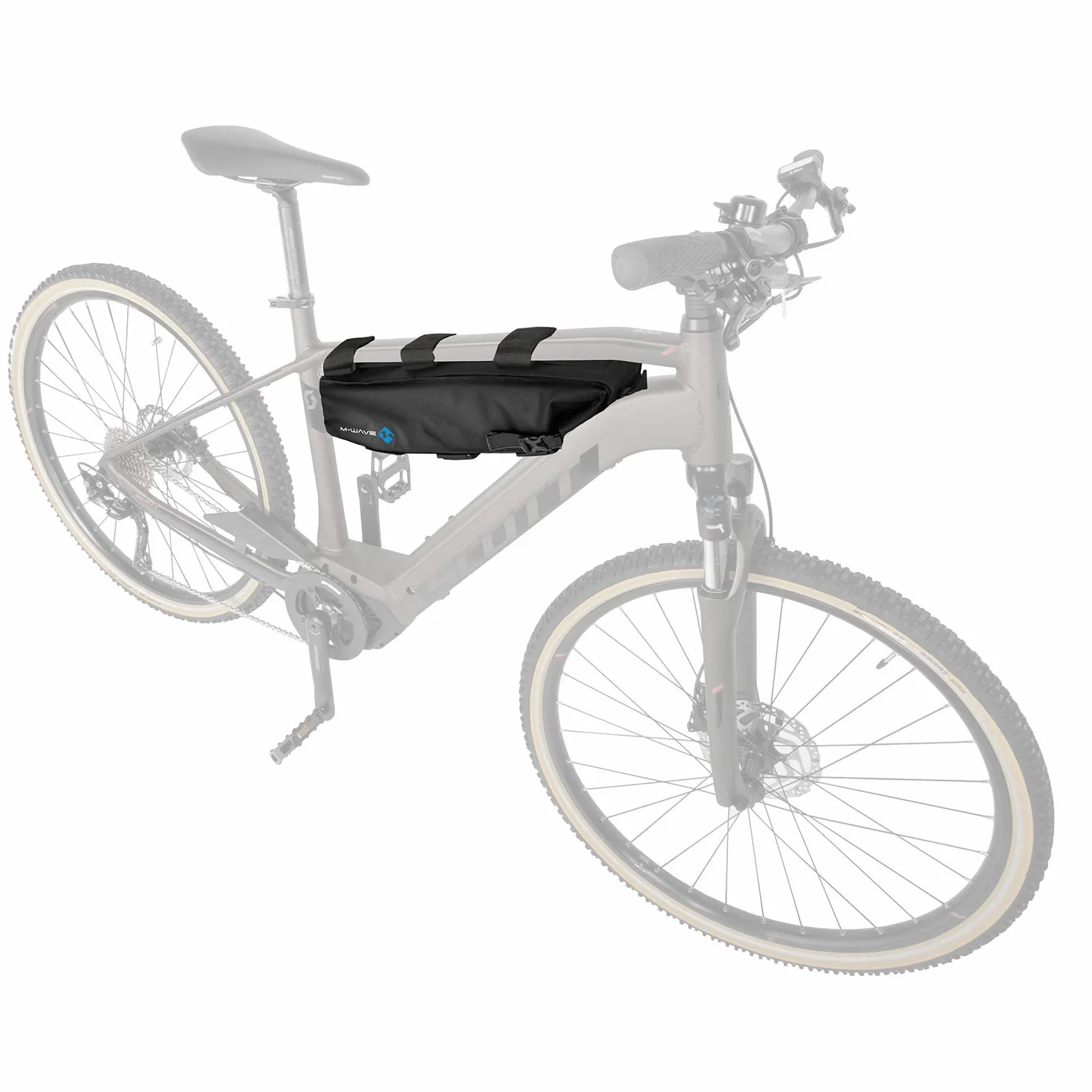 M-Wave Unisex Adult Rough Ride B torba na akumulator, czarna, 590 x 85 x 130 mm
