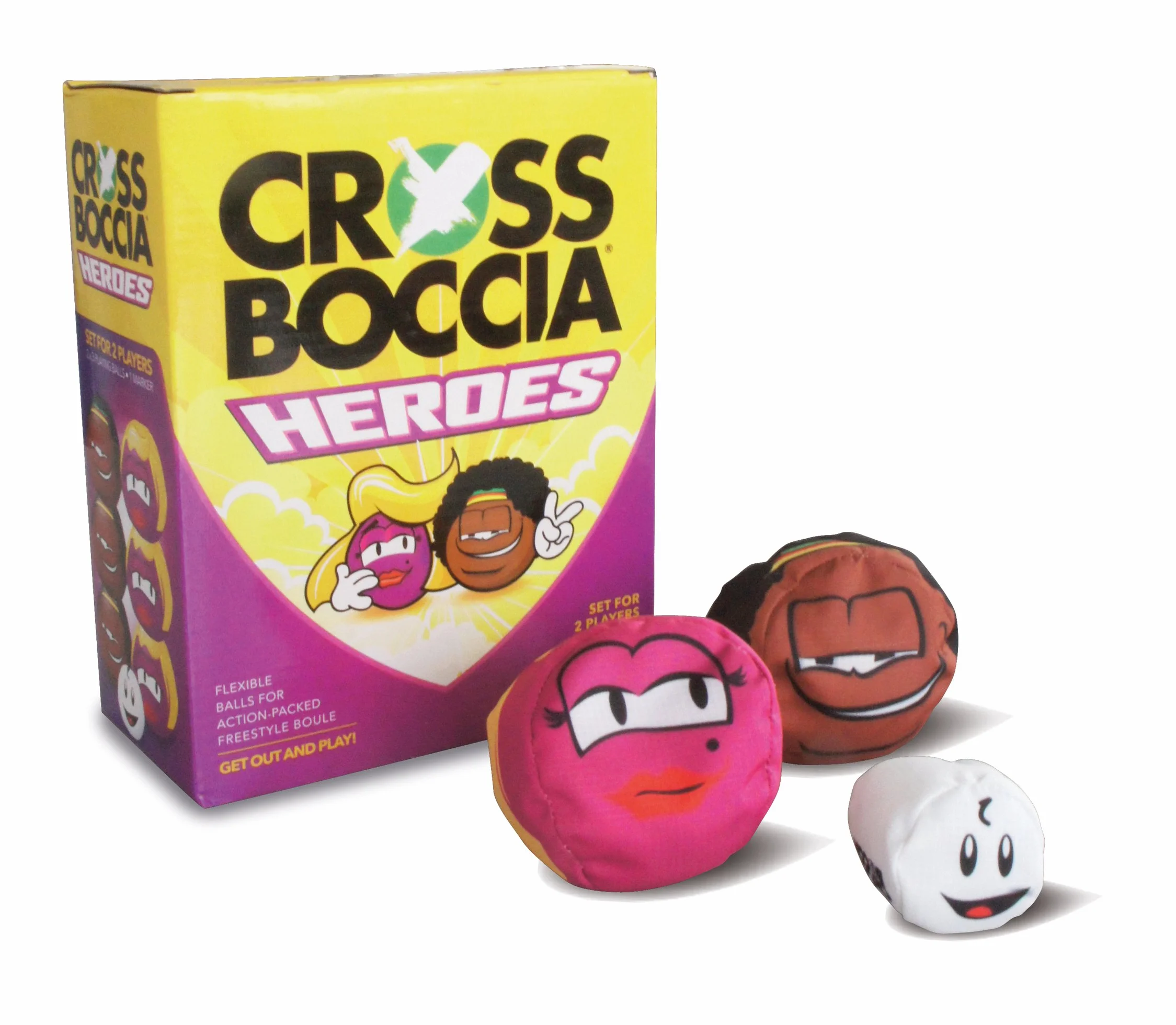 Crossboccia Unisex Double Pack Heroes Design Crossboccia zestaw dla 2 graczy, Heroes Blond & Muffin, 970827, M EU