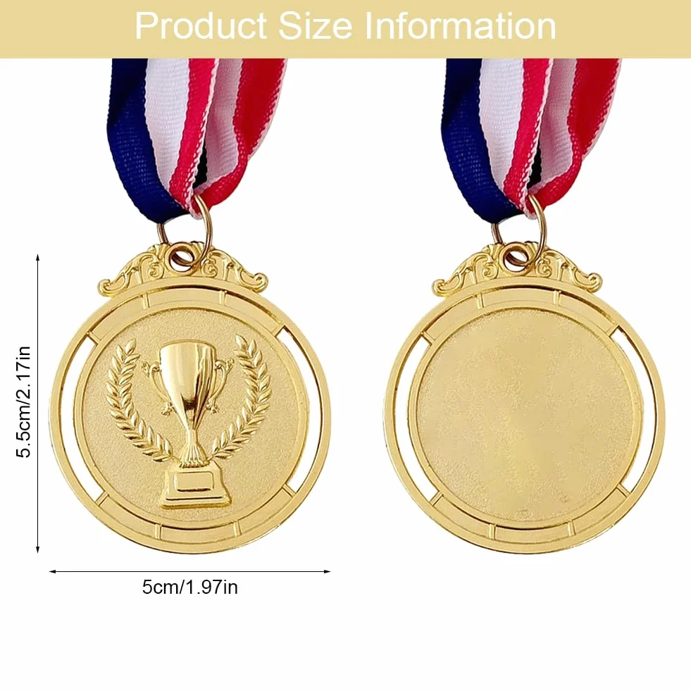 KARELLS Medal dla dzieci, medal zwycięzcy do szkoły, 5 sztuk medali piłki nożnej, medale trofeum, złote medale metalowe, medale urodziny dziecka na imprezę festiwal zawody sportowe zabawki nagrody