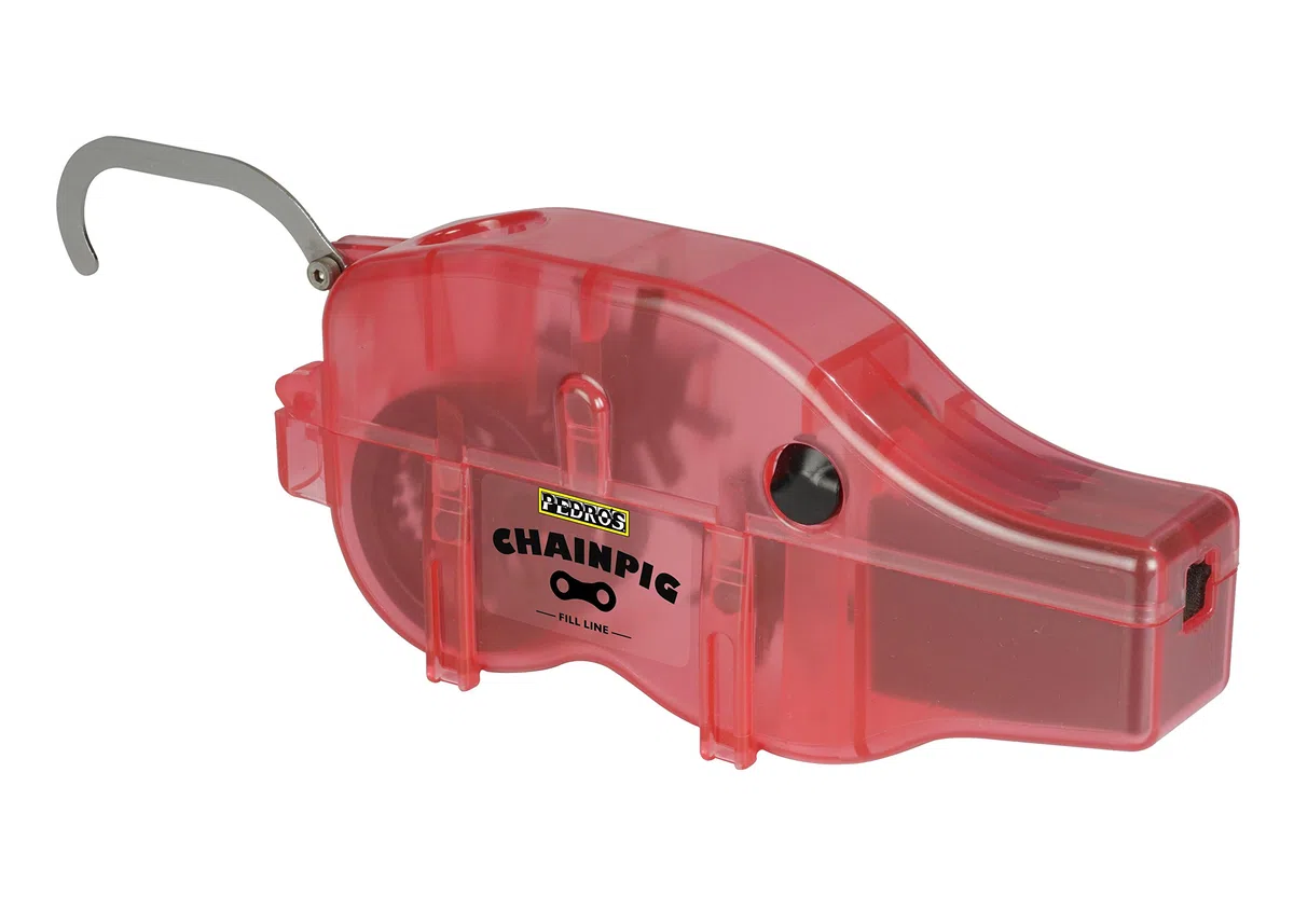 Pedro's Pig II Chain Cleaning Machine, kolor czerwony