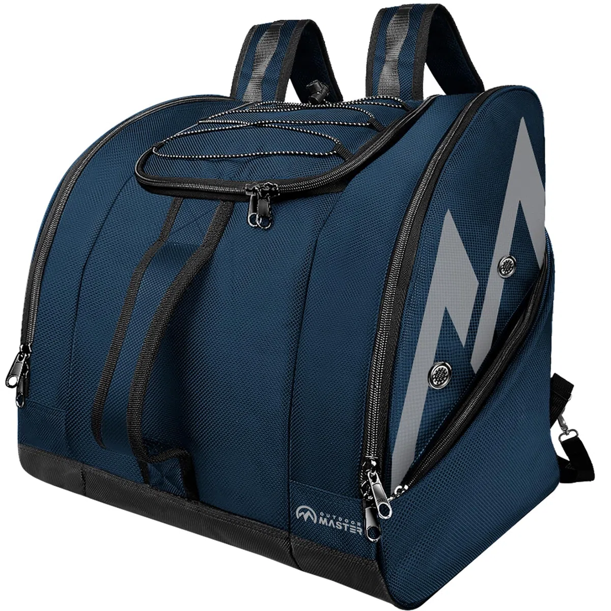 OutdoorMaster Torba na buty - 50 l torba na buty narciarskie i buty snowboardowe, doskonała do podróży, z wodoodporną powierzchnią zewnętrzną i dolną, dla mężczyzn, kobiet i młodzieży