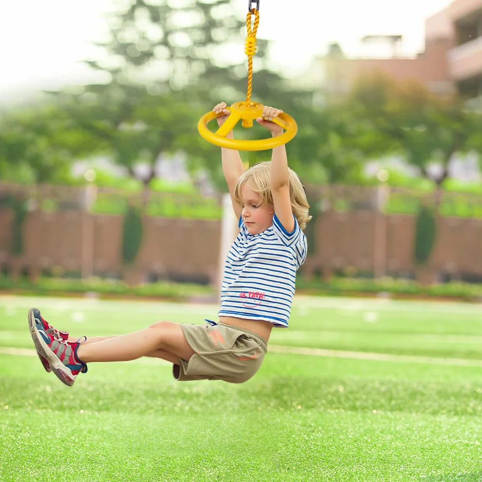 Ninja Slackline koło zamachowe, akcesoria do użytku na zewnątrz, żółte