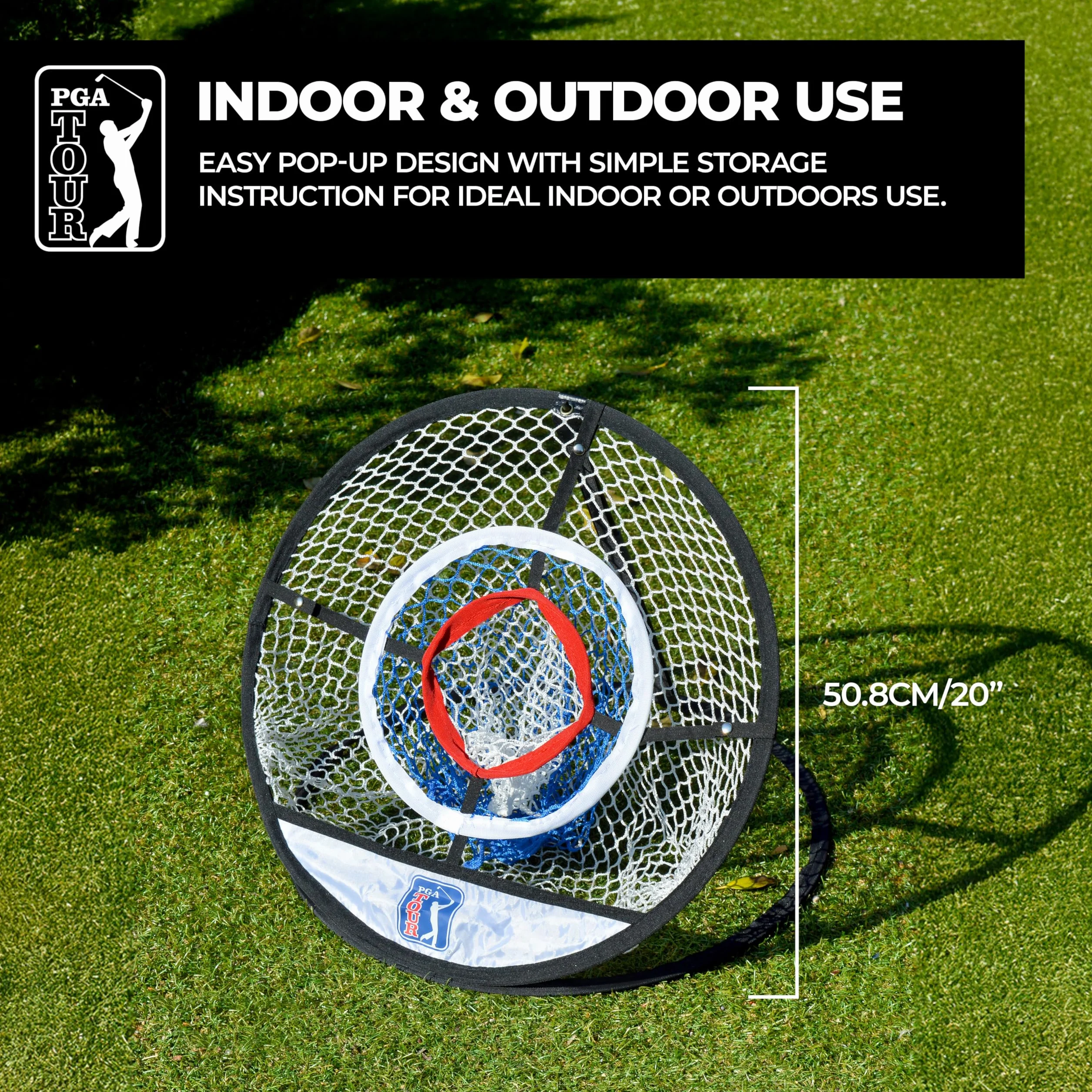 PGA Tour Perfect Touch Chipping siatka 28,5 x 3,2 x 28,5 cm niebieska zielona