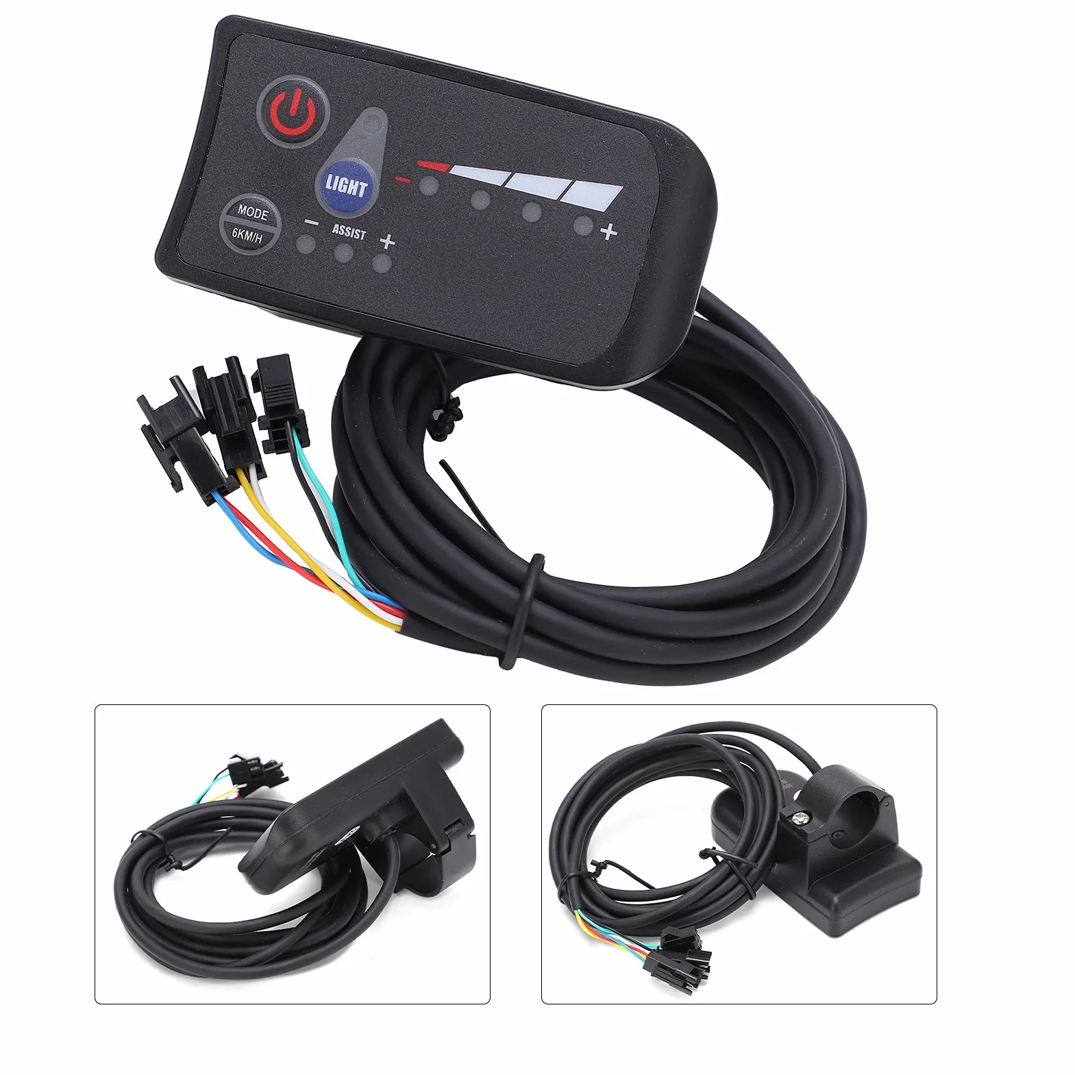 Wyświetlacz LCD roweru elektrycznego 24 V czarny panel sterowania zasilaniem LED 810 instrument odpowiedni do silnika roweru elektrycznego