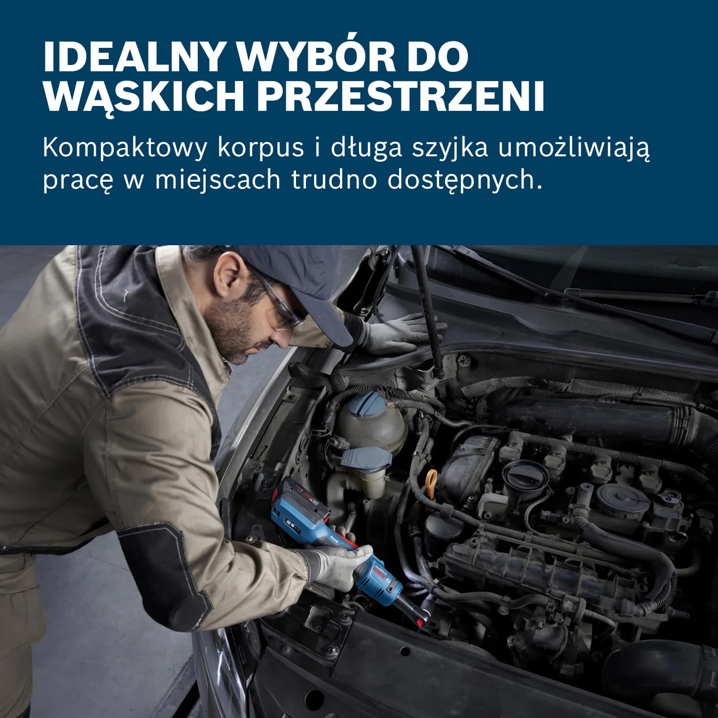 Bosch Professional GRC 18V-60 Akumulatorowy klucz grzechotkowy 18V System zestaw 2 akumulatory GBA 2,0 Ah ładowarka GAL 18V-40 L-BOXX
