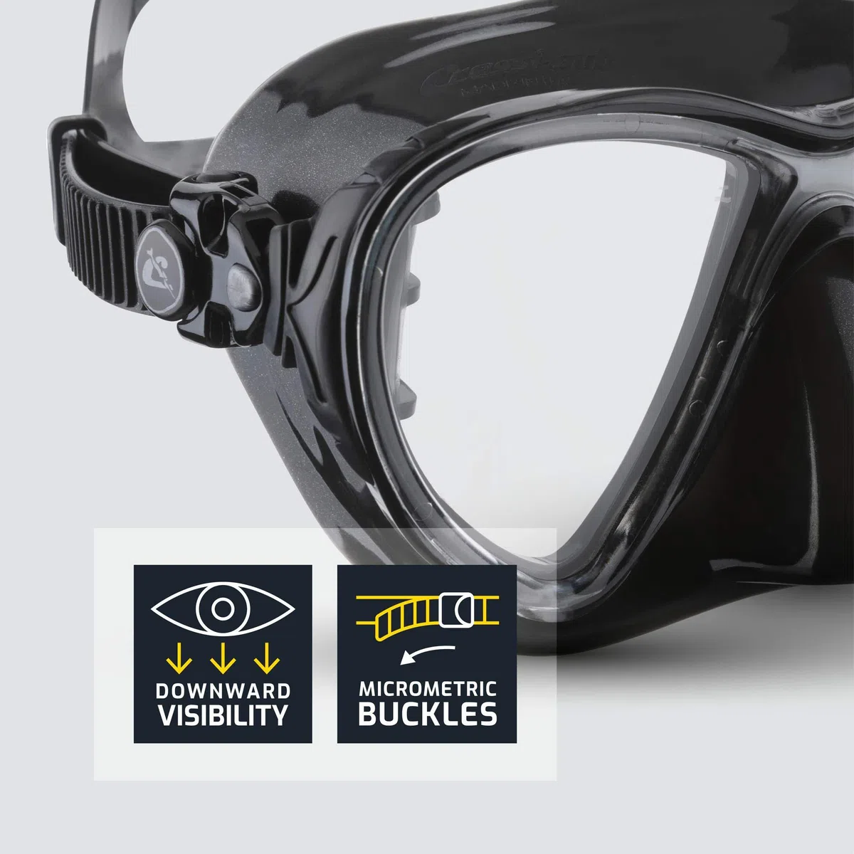 Cressi Okulary do nurkowania dla dorosłych – maska do nurkowania o minimalnej objętości wewnętrznej – maska do nurkowania z natychmiastową regulacją – okulary do nurkowania dla osób noszących okulary