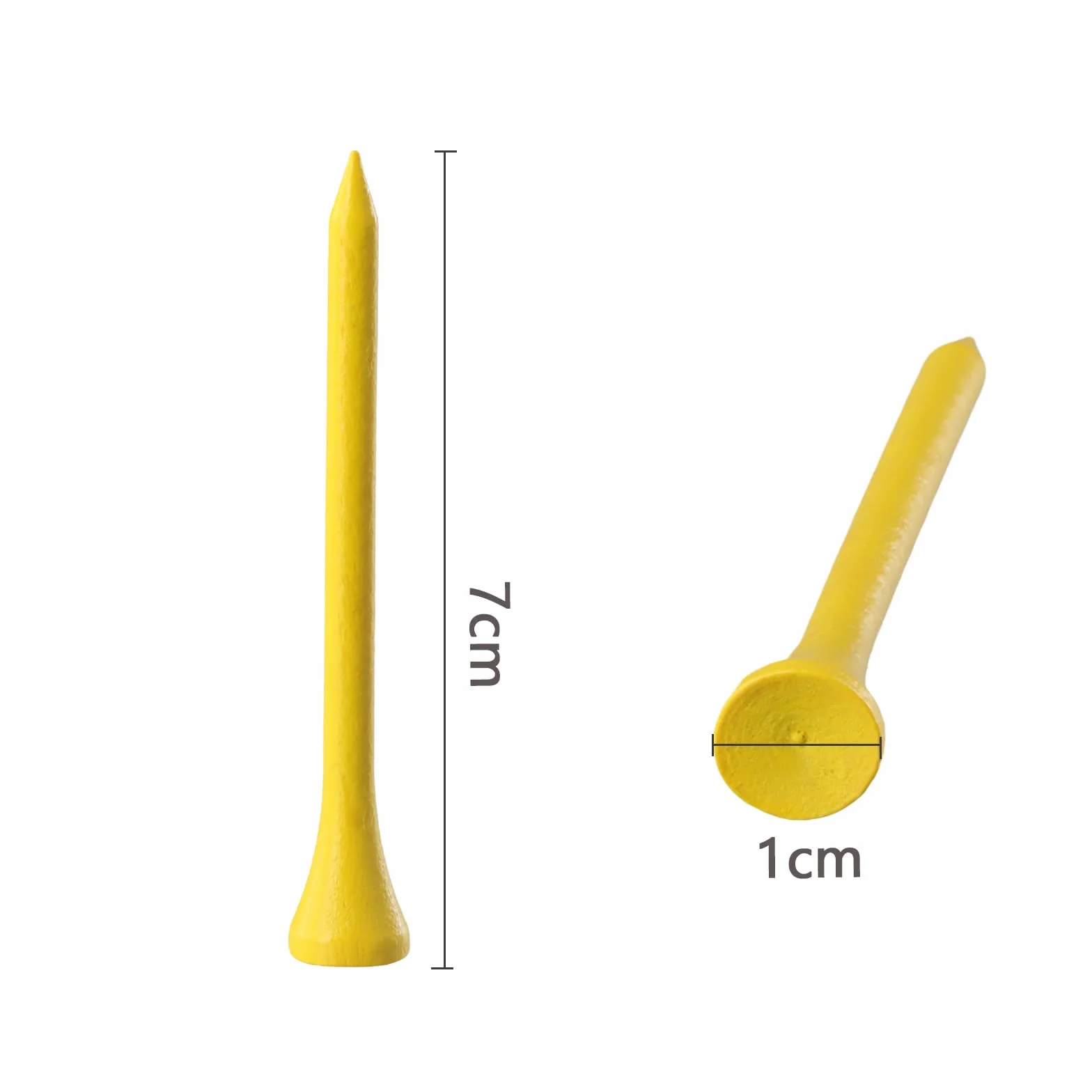 Bambusowe koszulki golfowe 70 mm biodegradowalne 100 sztuk