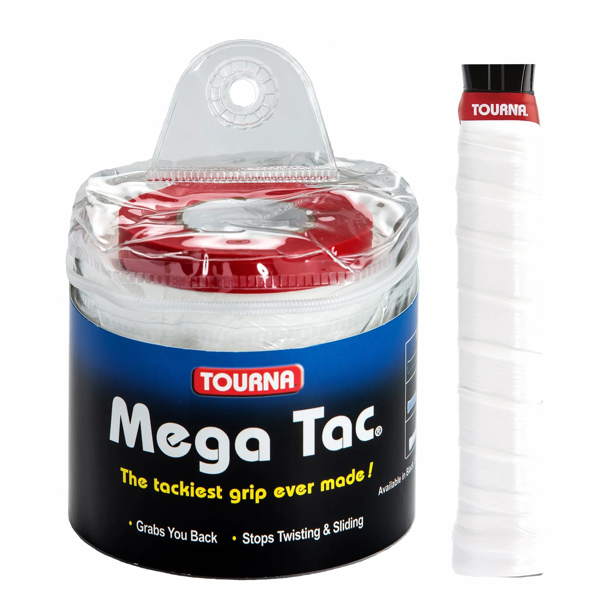 Tourna Mega Tac 30 szt. białe rozmiar uniwersalny