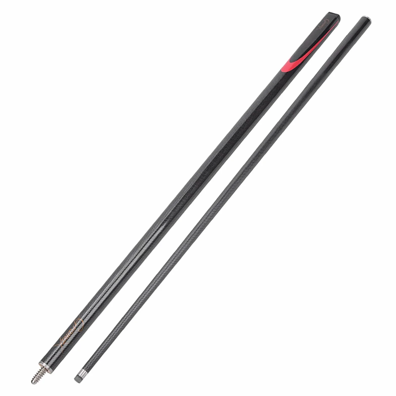 Kij Bilardowy z Włókna Węglowego 57-calowy Profesjonalny Performance Grip