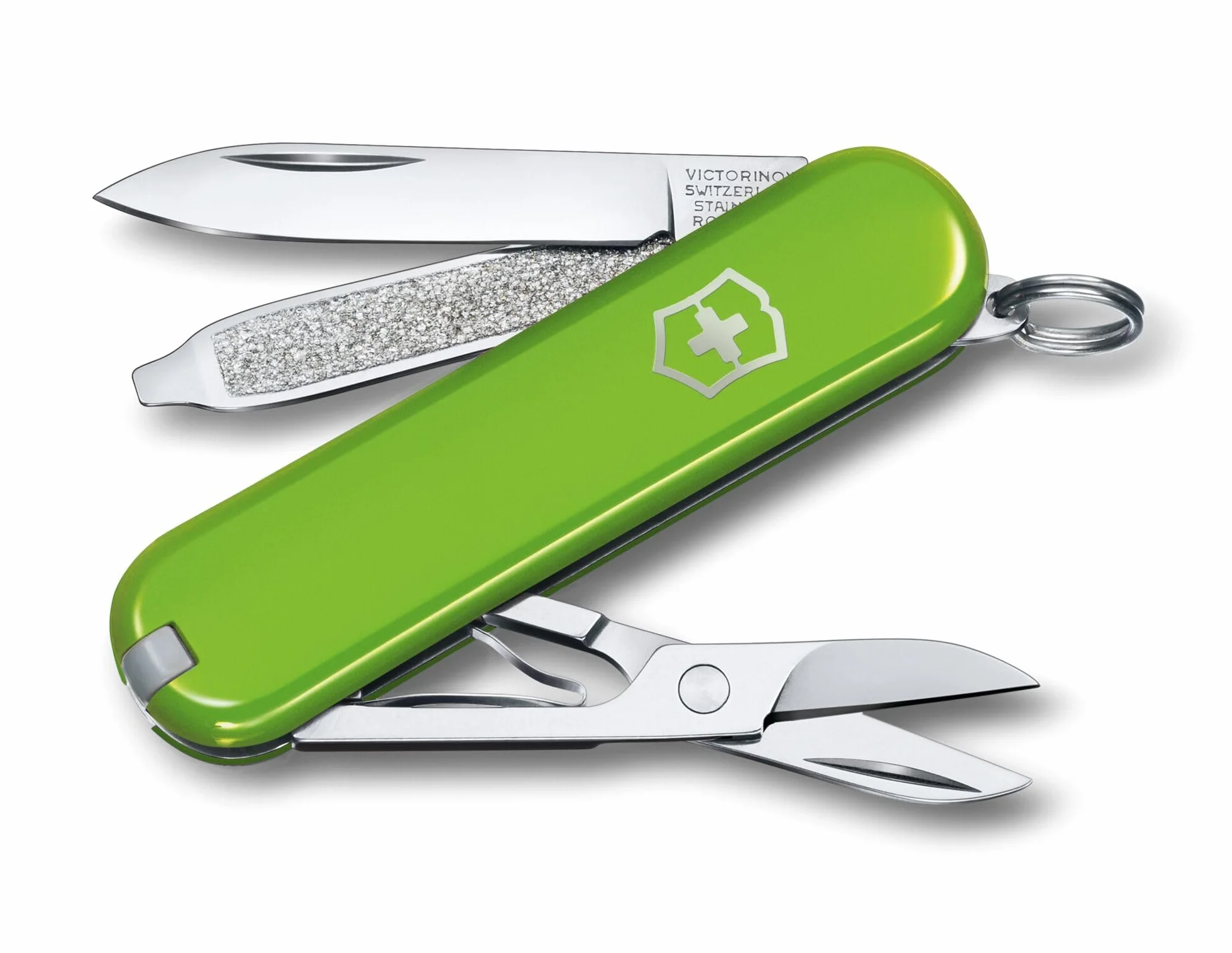 Victorinox Taschenmesser Classic SD Smashed Avocado 7 Funktionen, Klinge, Schere, Nagelfeile