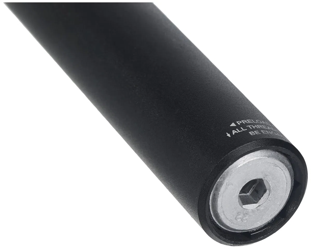 Xlc Unisex - Dla Dorosłych PRO SP Sprężynowa Sztyca Siodełka, Czarny, 350 mm