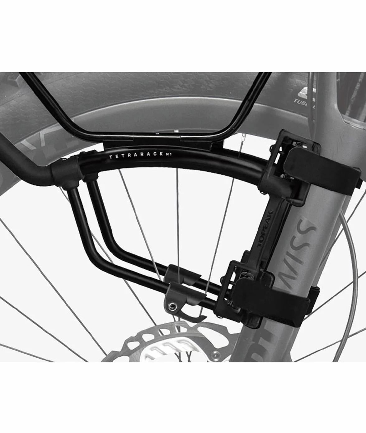Topeak Unisex - Tetrarack M1 bagażnik dla dorosłych, czarny, 37,4 cm