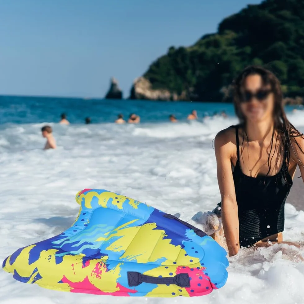 Sarini Nadmuchiwana deska surfingowa dla dorosłych, lekka deska surfingowa z uchwytami Miękkie deski do surfowania deski surfingowe pływające do basenu