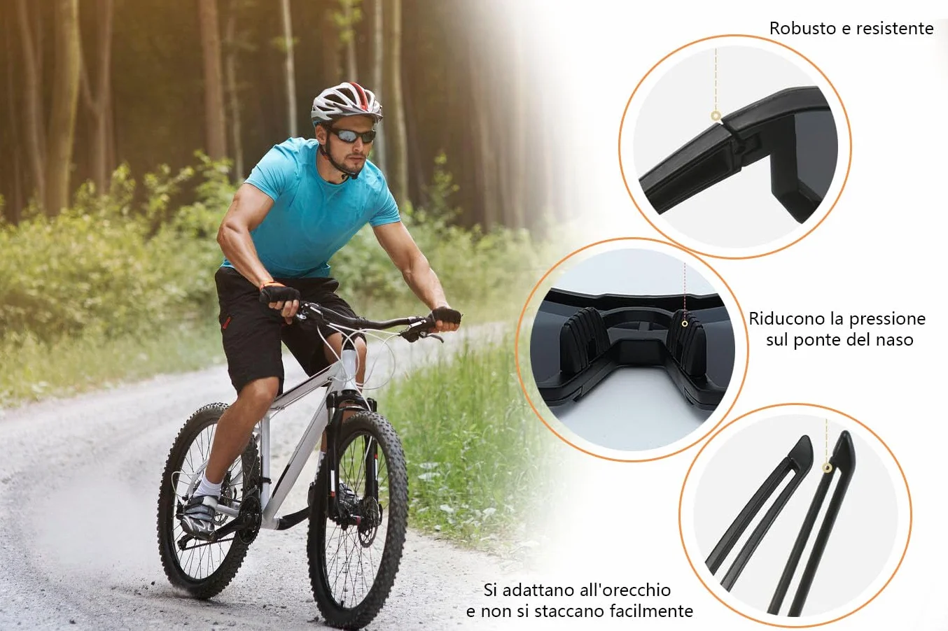 Sportowe okulary przeciwsłoneczne dla mężczyzn i kobiet, sportowe okulary przeciwsłoneczne, ochrona UV400, okulary do biegania, do jazdy na rowerze górskim, wyścigowym, rowerze, nartach Rave