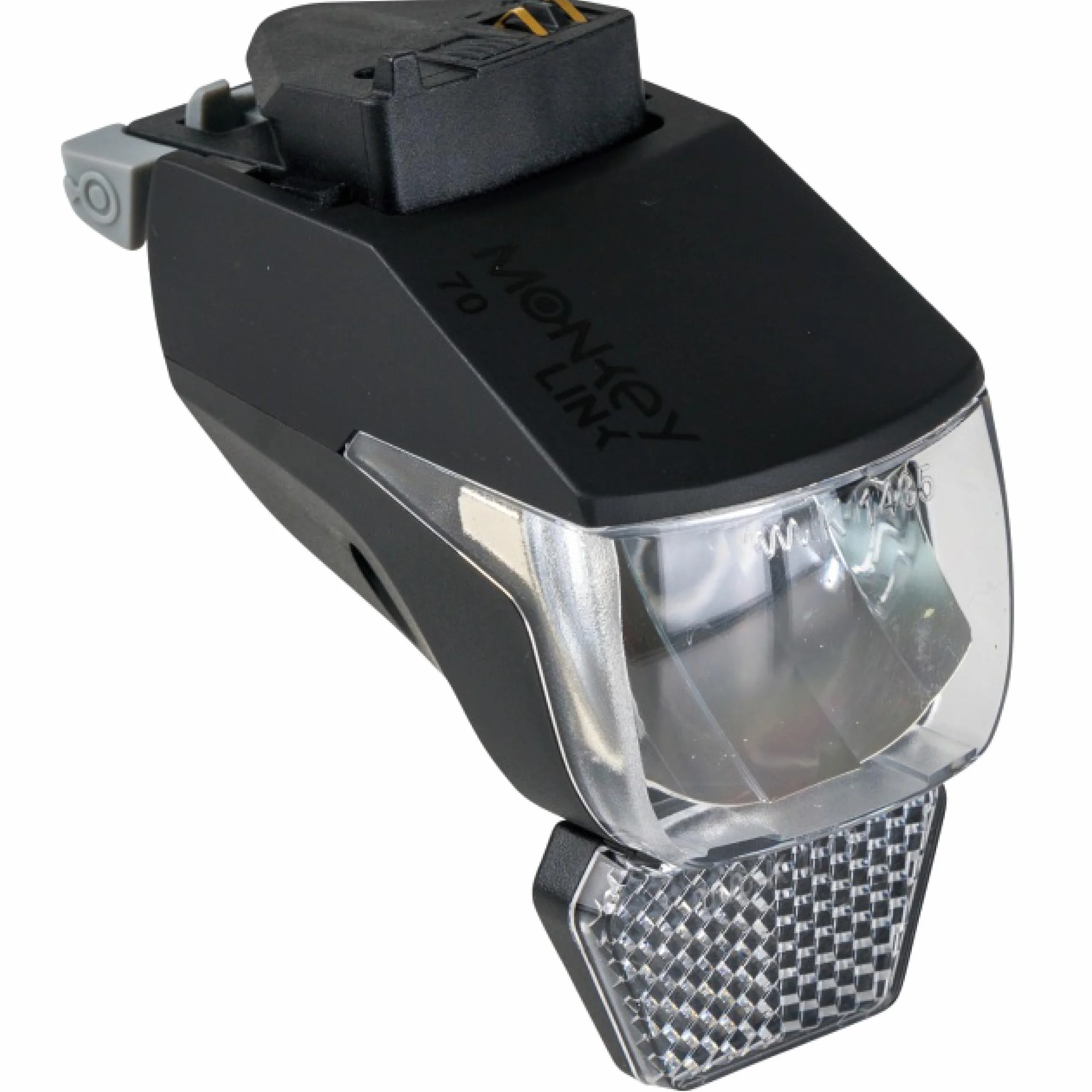 MonkeyLink Light 50 LUX Set Connect zestaw oświetleniowy do roweru, akcesoria rowerowe, oświetlenie przednie i tylne, magnetyczne mocowanie, mocny chwyt, dopuszczenie do ruchu drogowego, kolor czarny