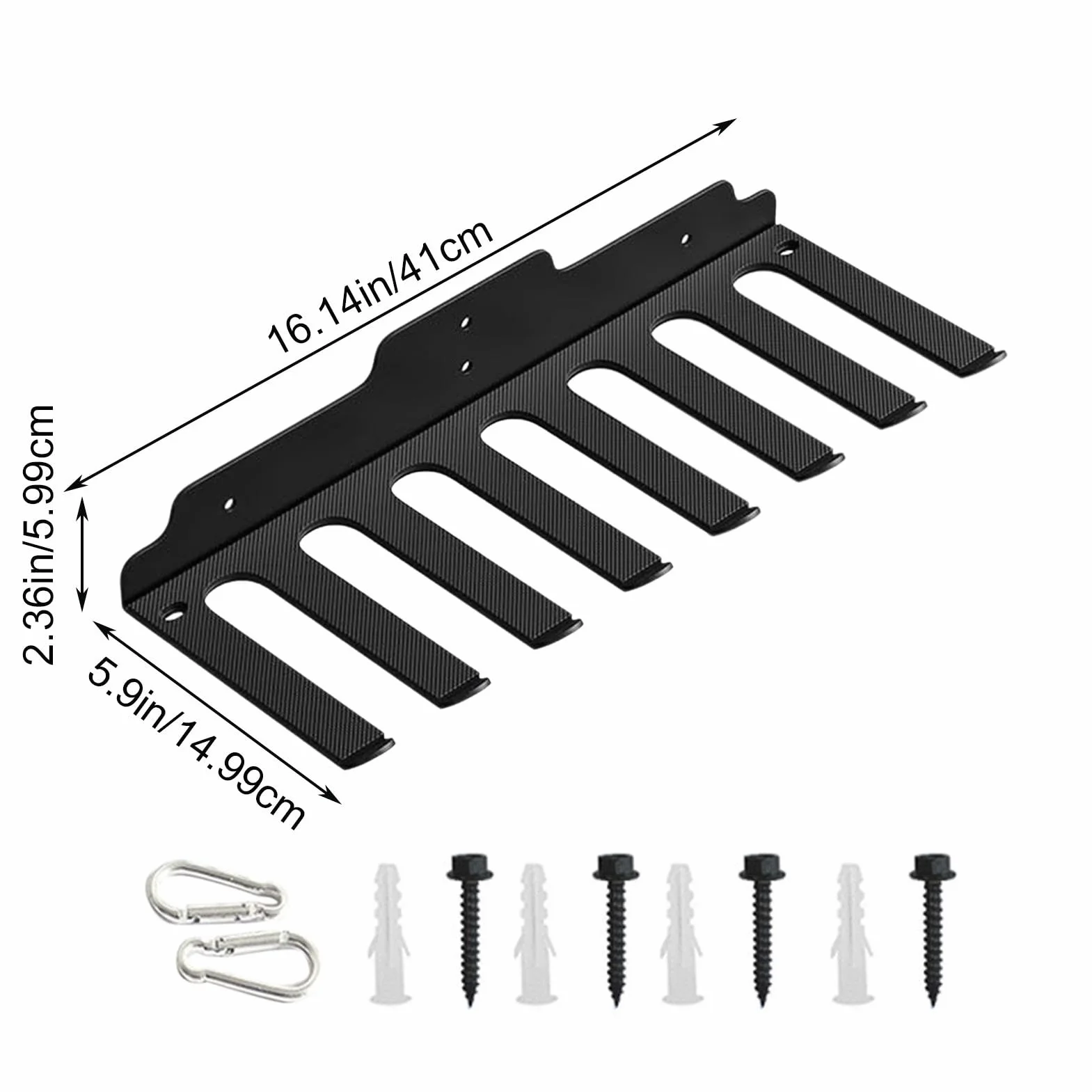 Heavy Duty Barbell Hanger, Barbell Wall Storage Rack, Gym Barbell Holder, Space Saving Weight Bar Holder, Wall Mount Barbell Organizer, Innovative Design, Strong Material Durability For Gym