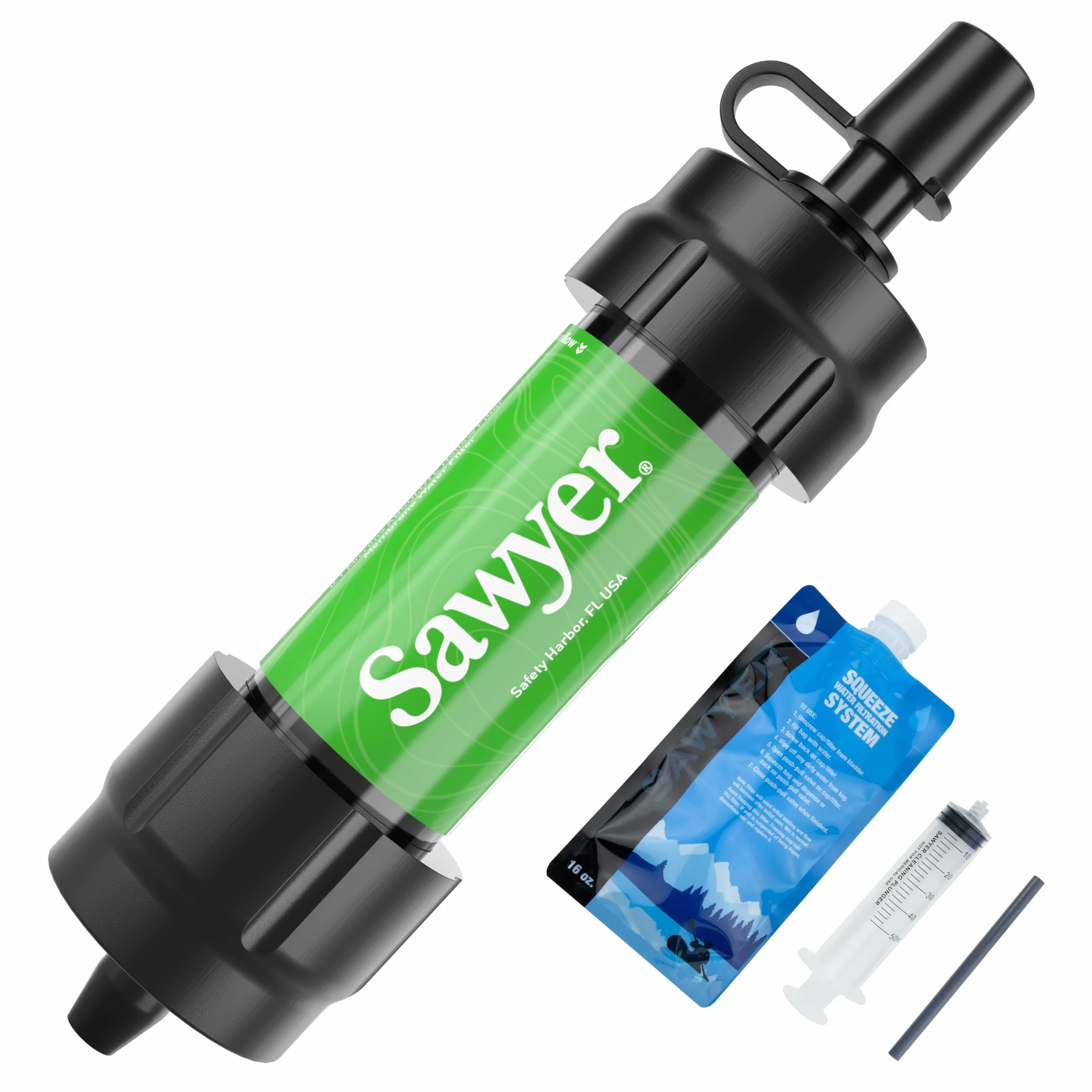 Sawyer Zestaw filtrów wody Mini Plus SP101 Zielony Dual-Threaded
