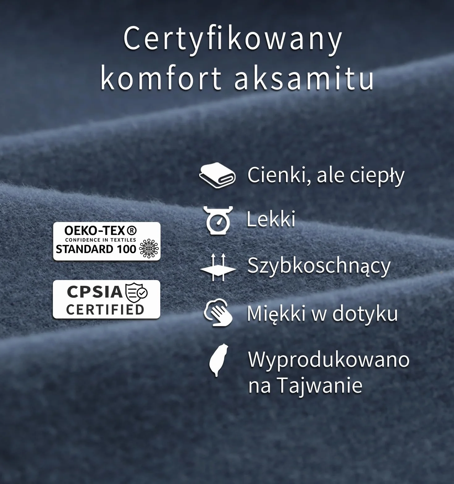 Litume Koc Podróżny Lekki I Oddychający, 170 X 122 Cm Miękki Koc Samolotowy Dla Podróżnych, Składany Koc Kempingowy Z Workiem Do Pociągu, Plecaka, Obozowy, Podróżny (Ciemnoniebieskoszary)