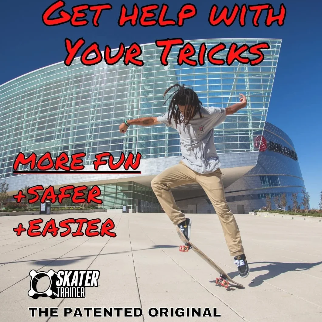 SkaterTrainer 2.0 gumowe akcesoria do jazdy na deskorolce do nauki Ollie i Kickflip