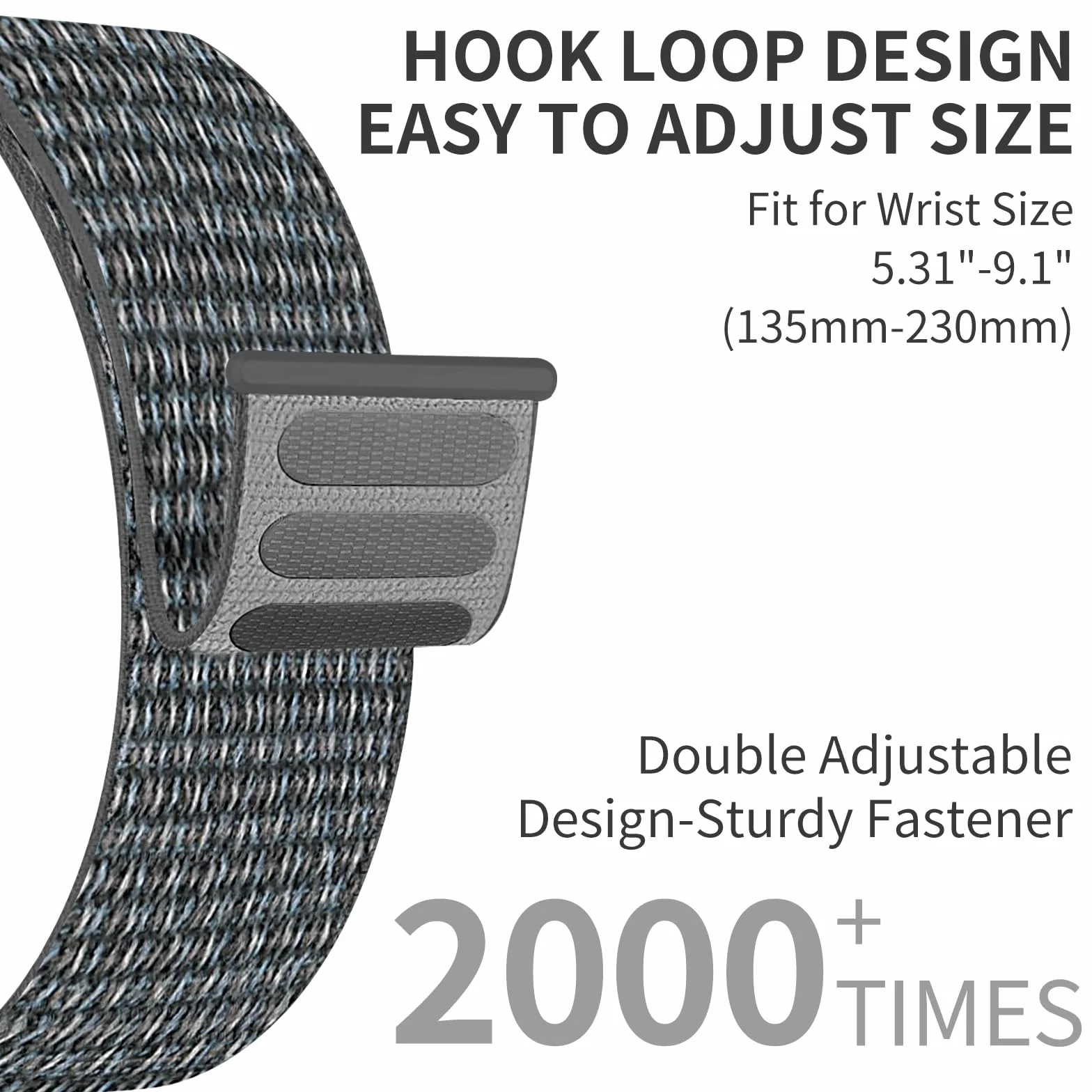 Pasek nylonowy Quickfit 22 mm do Garmin Fenix 5/5 Plus/6/6 Pro/7/7 Pro/EPIX Pro 47 mm, Epix 2, Instinct/Instinct 2 Solar, Forerunner 935/945/955, Approach S60/S62