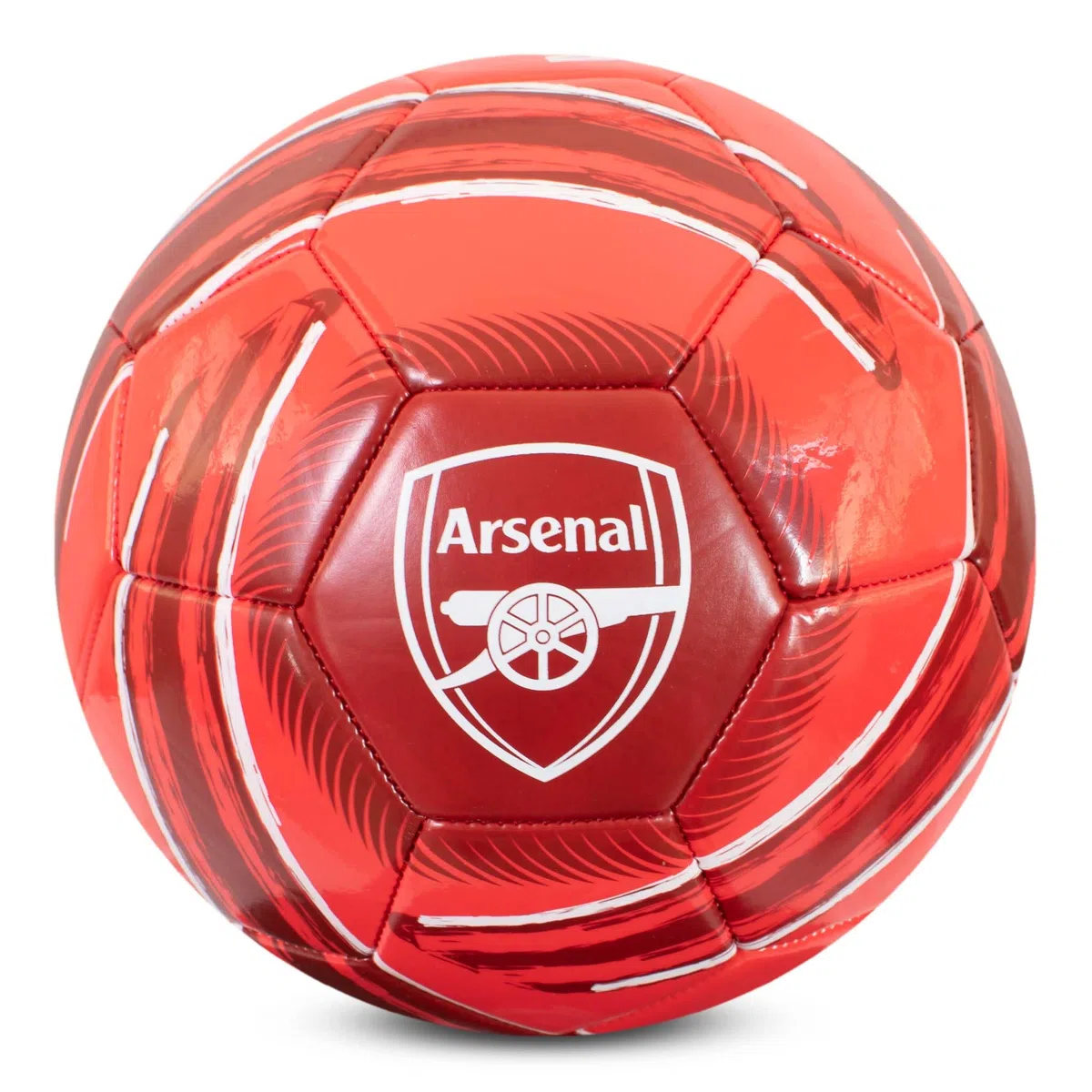Hy-Pro Oficjalnie licencjonowana piłka nożna Arsenal F.C. Cyclone | rozmiar 5, strzelcy, trening, mecz, towar, kolekcjonerska dla dzieci i dorosłych, czerwona