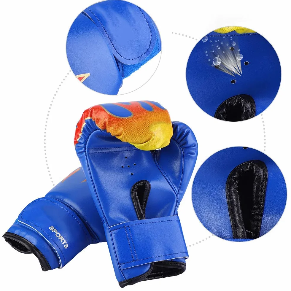 Rękawice bokserskie dla dzieci, rękawice bokserskie, kickboxing, sparing, worek bokserski, rękawice treningowe dla dzieci w wieku 3-12 lat, Muay Thai, Sparring, (rękawice