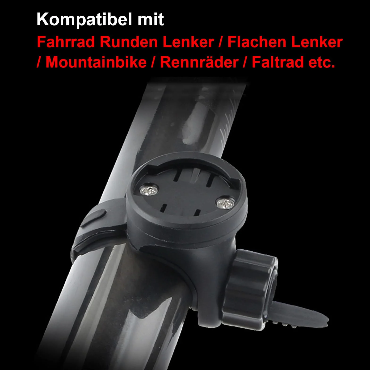 Uchwyt komputera rowerowego Kompatybilny z Garmin Edge, CAT Eye, XOSS, iGPSPORT, latarka rowerowa MAGICSHINE, do kierownicy 25,4-31,8mm