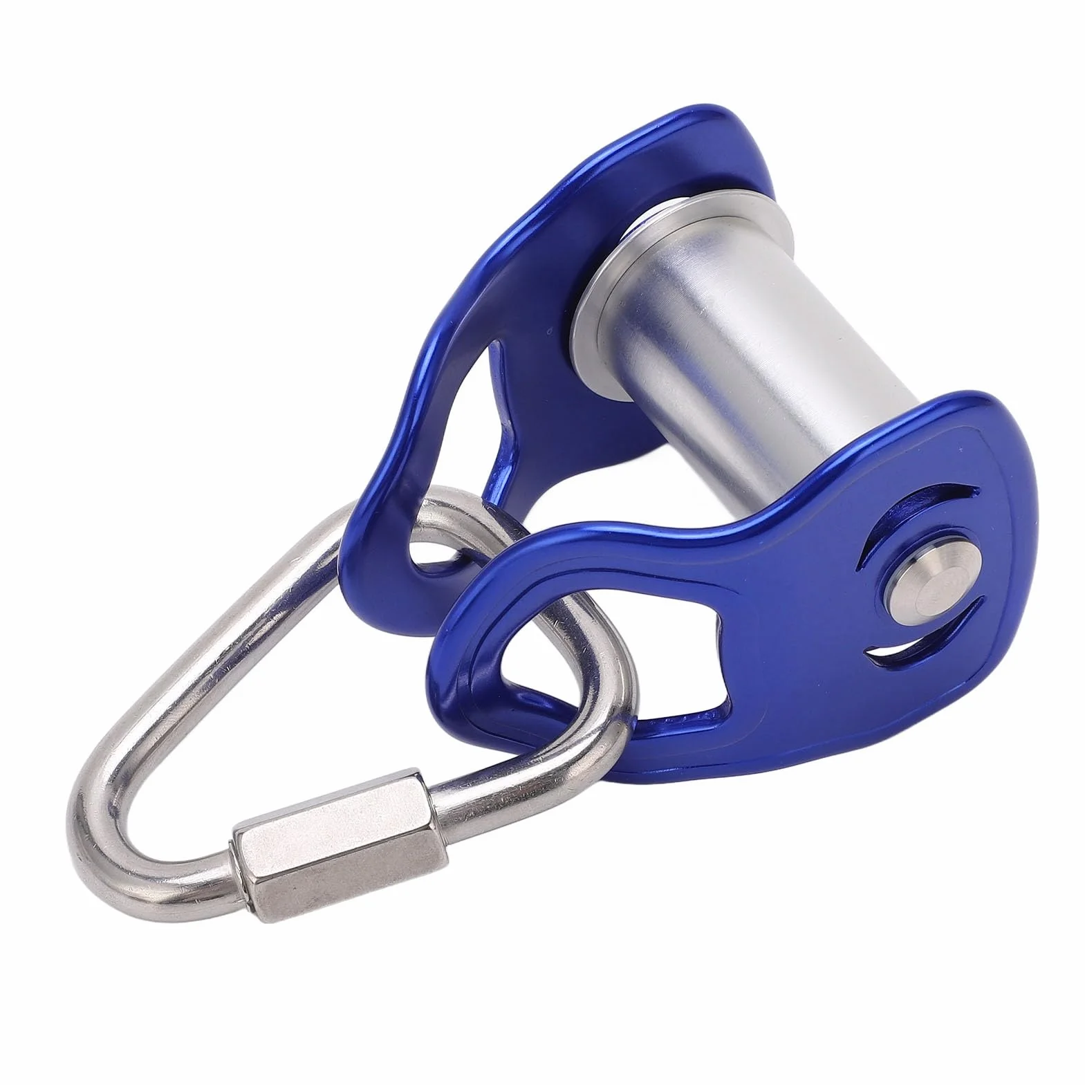 RiToEasysports Kółko do slackline ze stopu aluminium dla dorosłych dzieci, bloczek sportowy Zipline na świeżym powietrzu, łatwe przesuwanie, wszechstronne zastosowanie