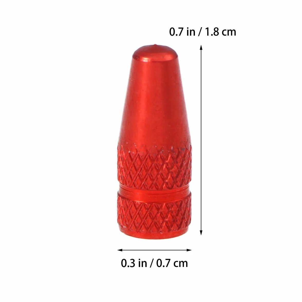 VORCOOL 6 sztuk francuskich nakrętek na wentyle rowerowe, ze stopu aluminium, do rowerów MTB, wyścigowych, górskich, zaślepek na wentyle powietrzne (czerwone)