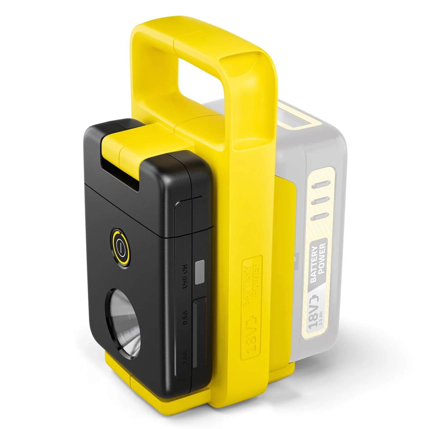 Kärcher Lampa wielofunkcyjna akumulatorowa MFL 2-18, 280 lumenów, USB C, USB A, 18 V