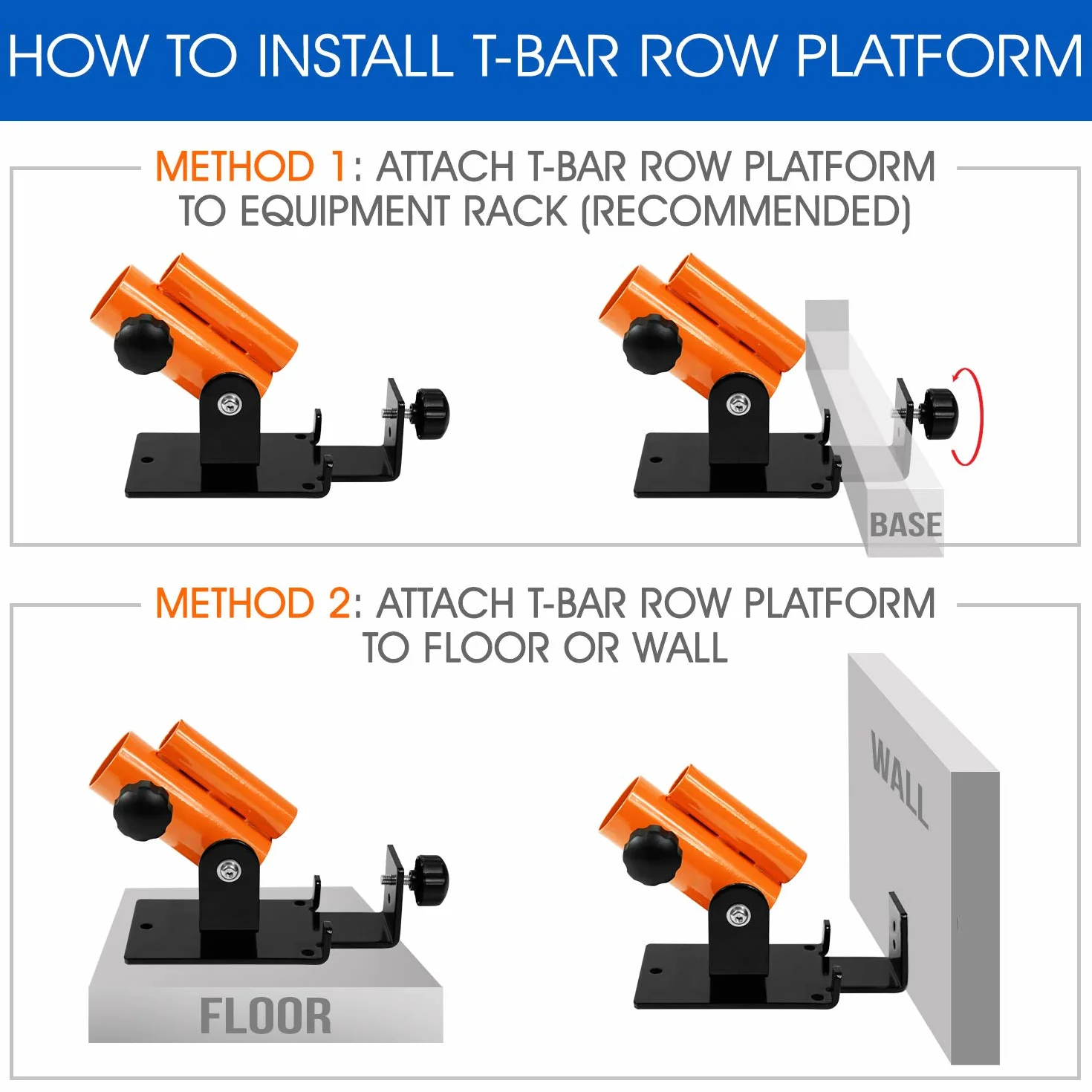 Yes4All Platforma T-Bar Row, uchwyt landmine do sztangi, pasuje do gryfu 2,5 cm i olimpijskiego 5 cm