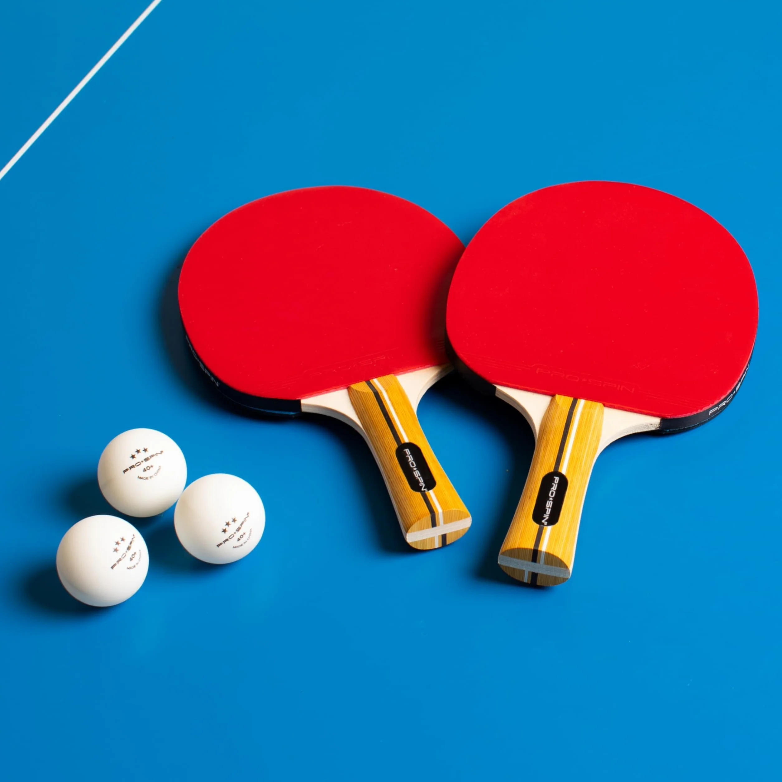 PRO SPIN piłki do ping ponga, Białe 3-gwiazdkowe 40+ piłki do tenisa stołowego | wysokowydajne piłki treningowe ABS, najwyższa trwałość do stołu do ping-ponga, zawodów, gier