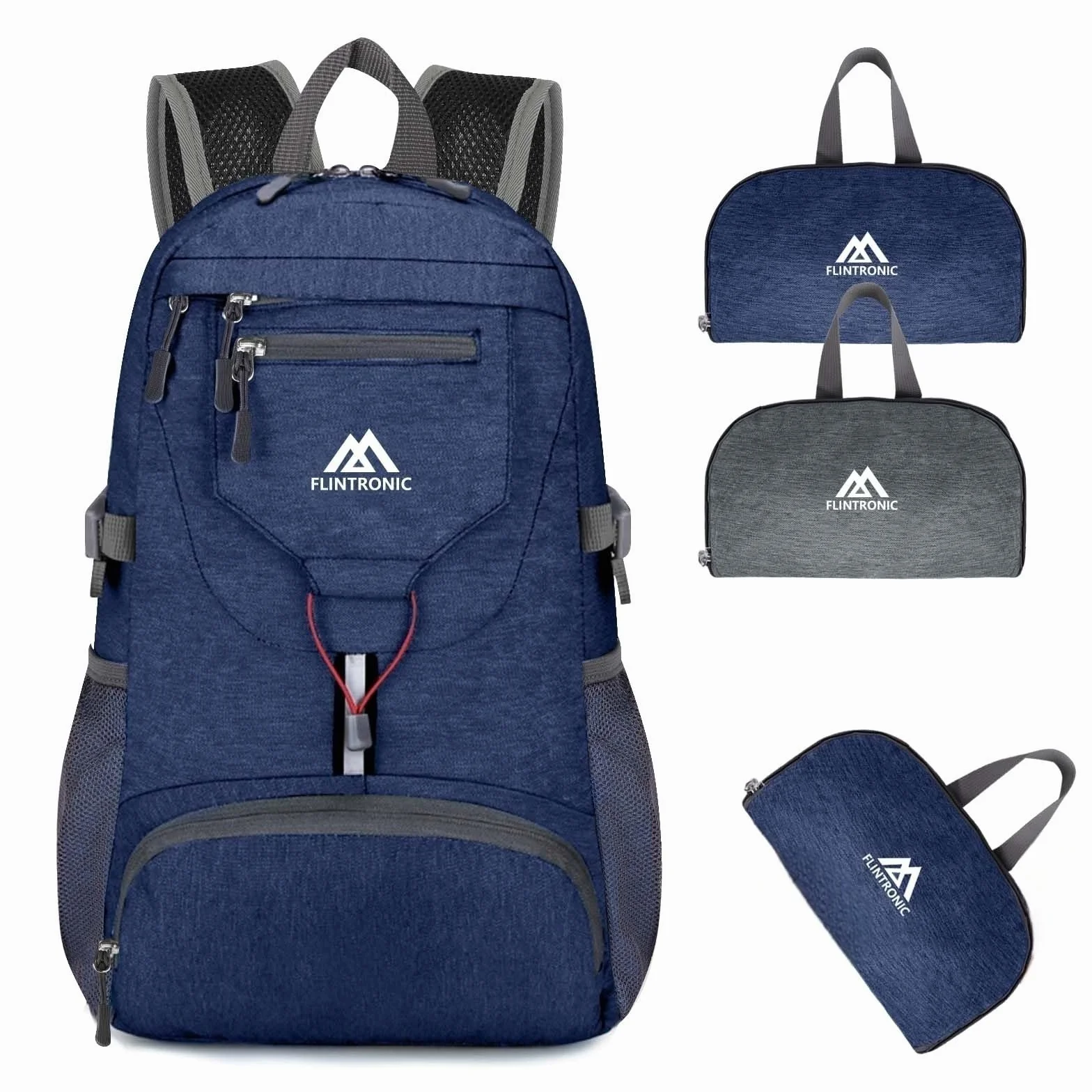 flintronic Składany mały plecak, ultralekki plecak 20 l, składany plecak turystyczny, plecak unisex, wodoodporny plecak podróżny na co dzień do uprawiania sportu na świeżym powietrzu jazdy na rowerze