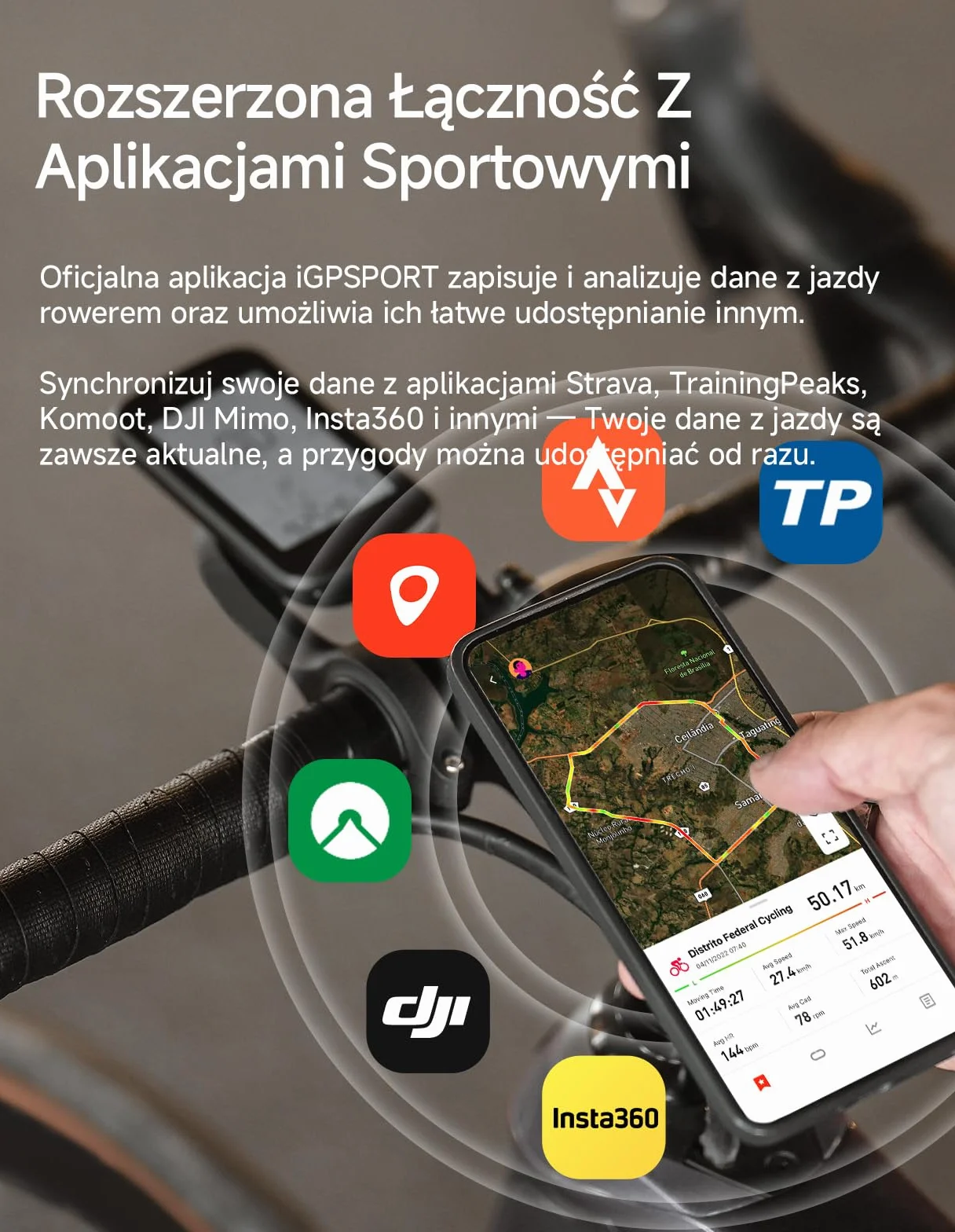 iGPSPORT BSC100MAX Licznik Rowerowy Bezprzewodowy, Duży Ekran 3 Cale, Automatyczny Start/Pauza, 40 Godzin Pracy Na Baterii, Konfigurowalne Dane, Wodoodporność IPX7